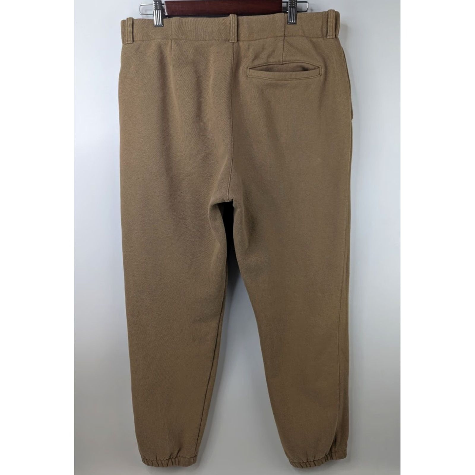 Champion Champion Life Sweatpants Mens Regular Beige Cotton Fleece Tailored 30in Inseam Zipper Drawstring Gym & Training Pants Size US 31 - 5 Thumbnail