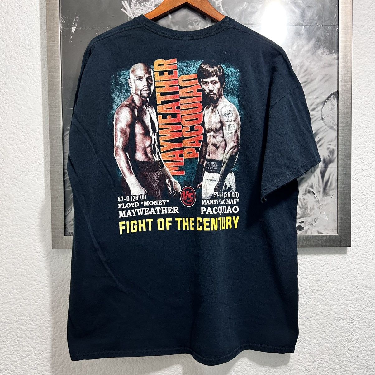 Rap Tees × Vintage MAYWEATHER VS PACQUIAO RAP TEE 2015 Size US XXL / EU 58 / 5 - 2 Thumbnail