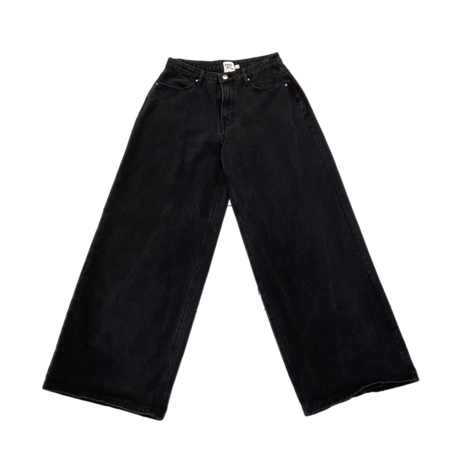 PRINCESS POLLY Princess Polly Black Wide Leg Jeans Size 27" / US 4 / IT 40 - 1 Thumbnail