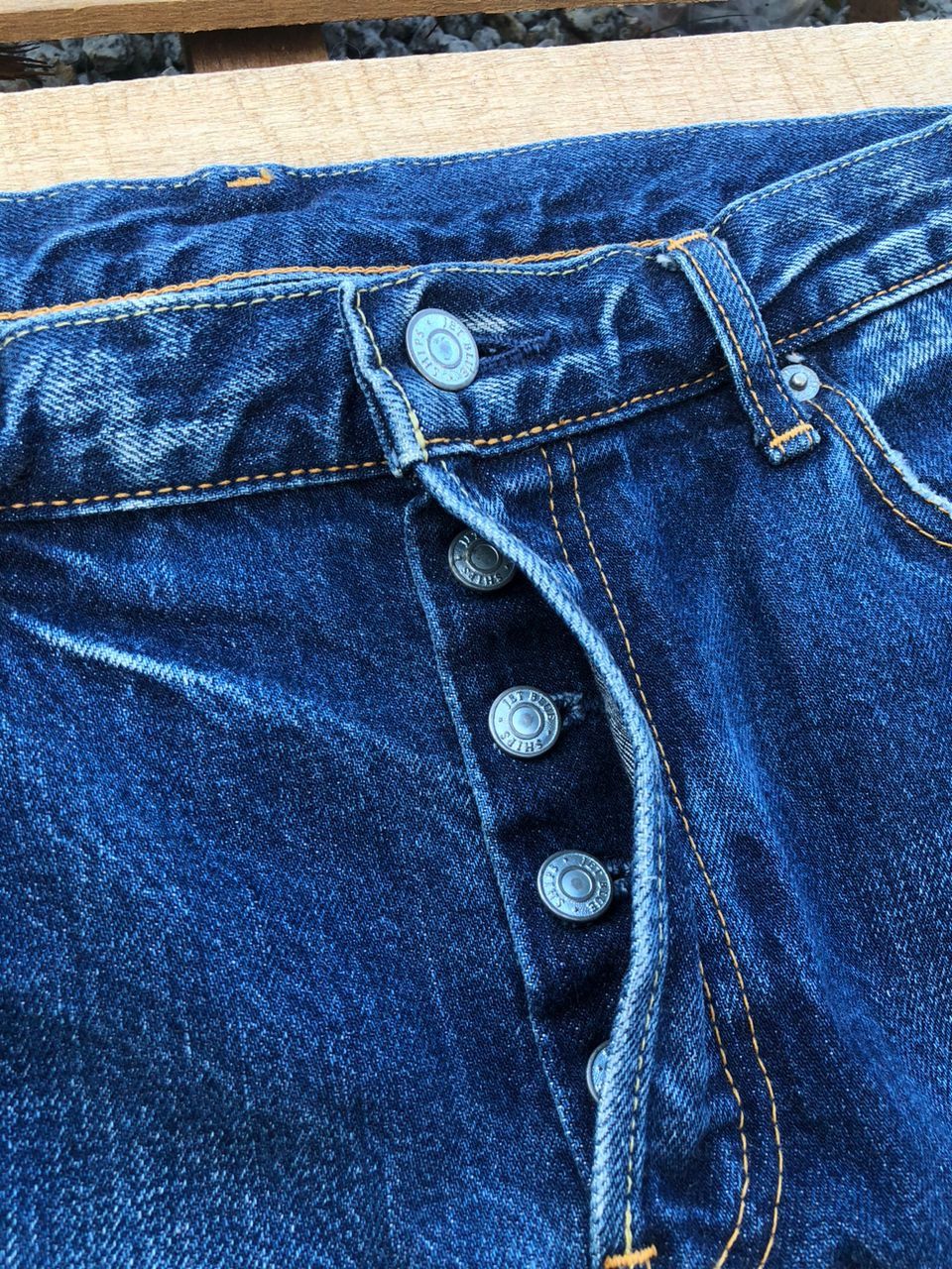 Ships Jet Blue Vintage Ships Jet Blue Selvedge Denim Jeans Size US 34 / EU 50 - 6 Thumbnail