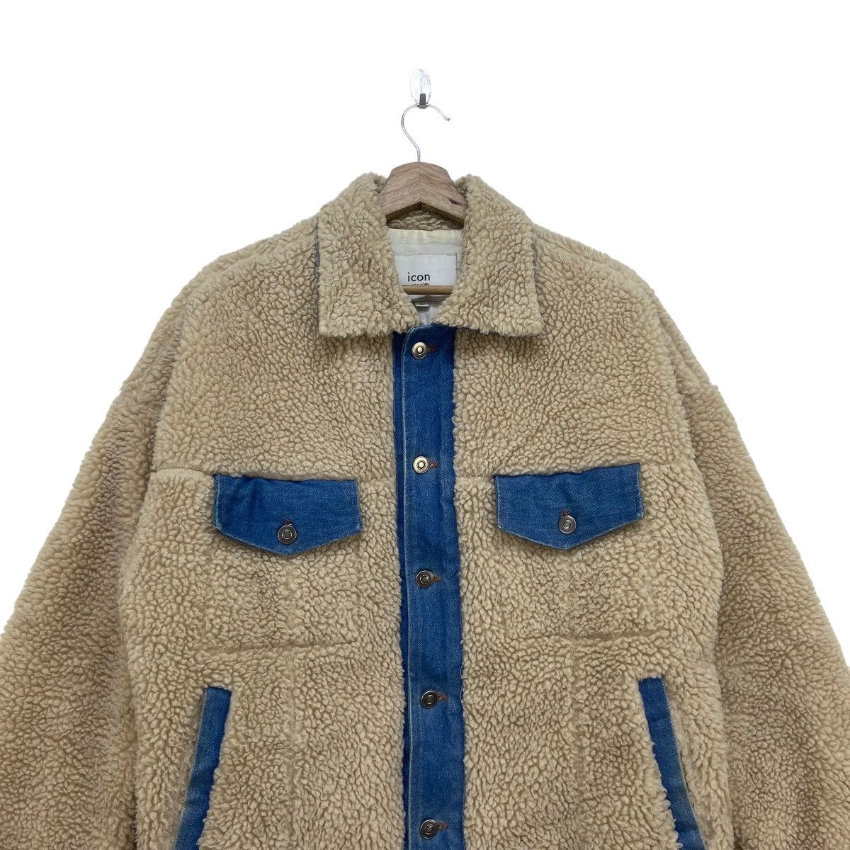 Japanese Brand 🔥Iconic Stylish Street Fashion Denim Sherpa Trucker Size US M / EU 48-50 / 2 - 10 Thumbnail