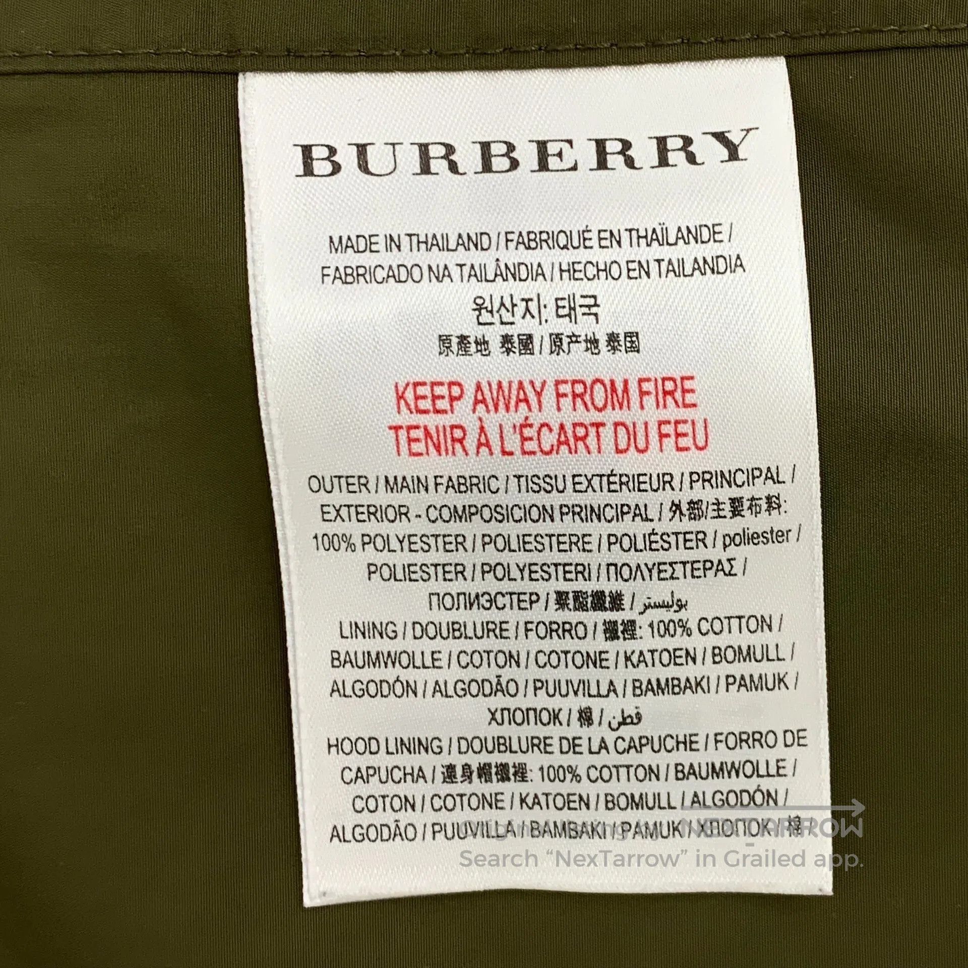 Burberry Burberry size 14y Teal double pocket design hooded long-sl Size US M / EU 48-50 / 2 - 6 Thumbnail