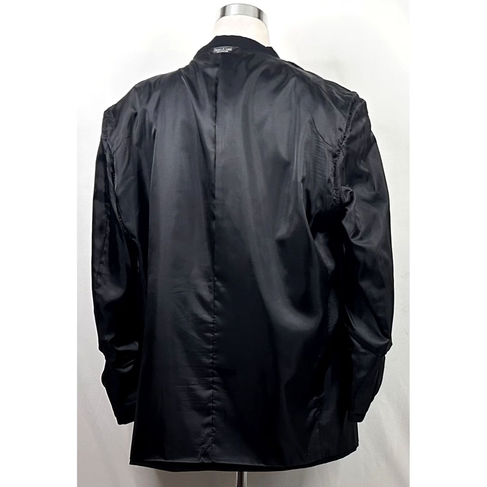 Vintage Paulo Solari 52L Sport Coat Wool Black Four-Button Lined Notch Lapel Single-Breasted Men Regular Jacket Coat 2 Piece Long XL? Size US XS / EU 42 / 0 - 8 Thumbnail