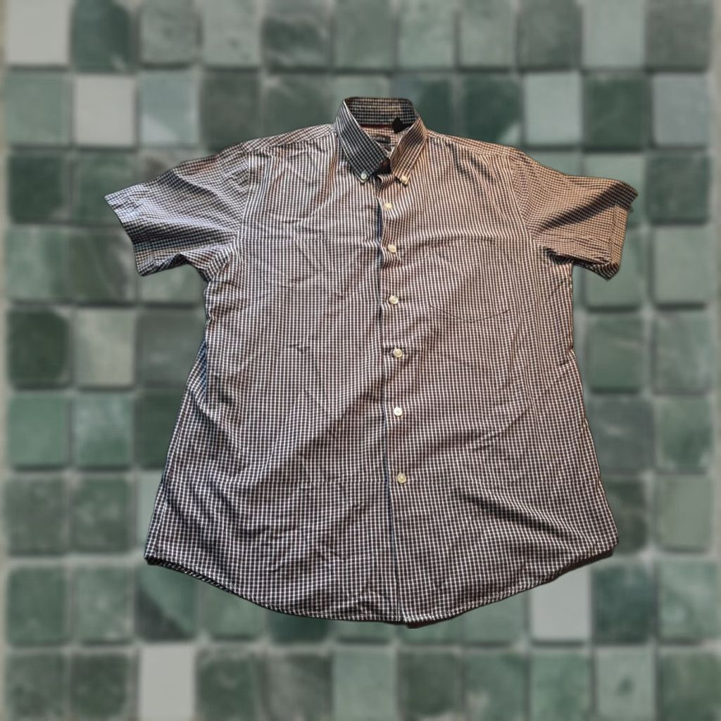 Van Heusen VAN HEUSEN Button-Down Shirt Men Medium M 15-15.5 Short Sleeve Classic fit Multicolor Shirt Size US M / EU 48-50 / 2 - 1 Thumbnail