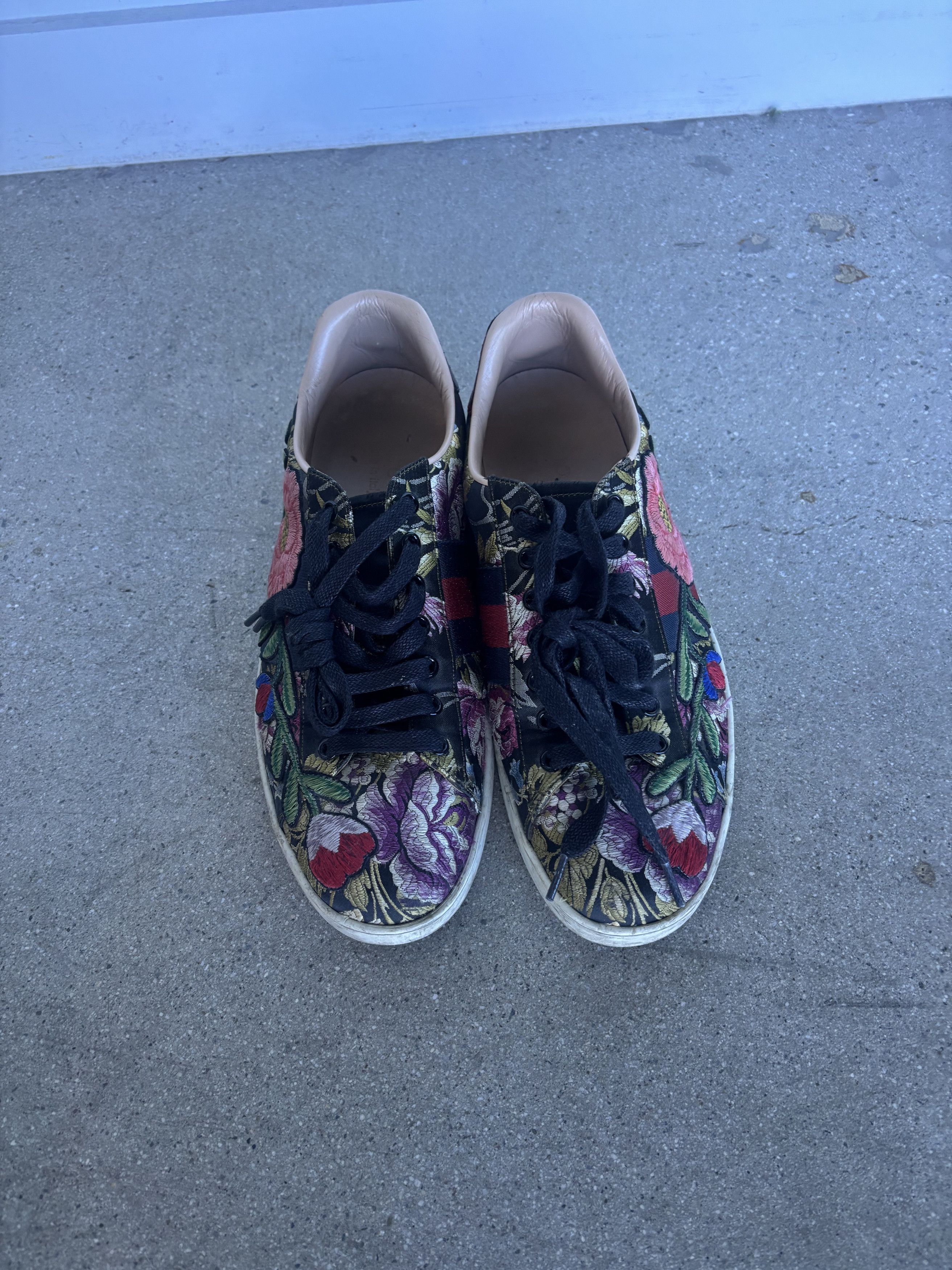 Gucci Gucci Ace Floral (Leather) Size US 9 / EU 42 - 2 Thumbnail