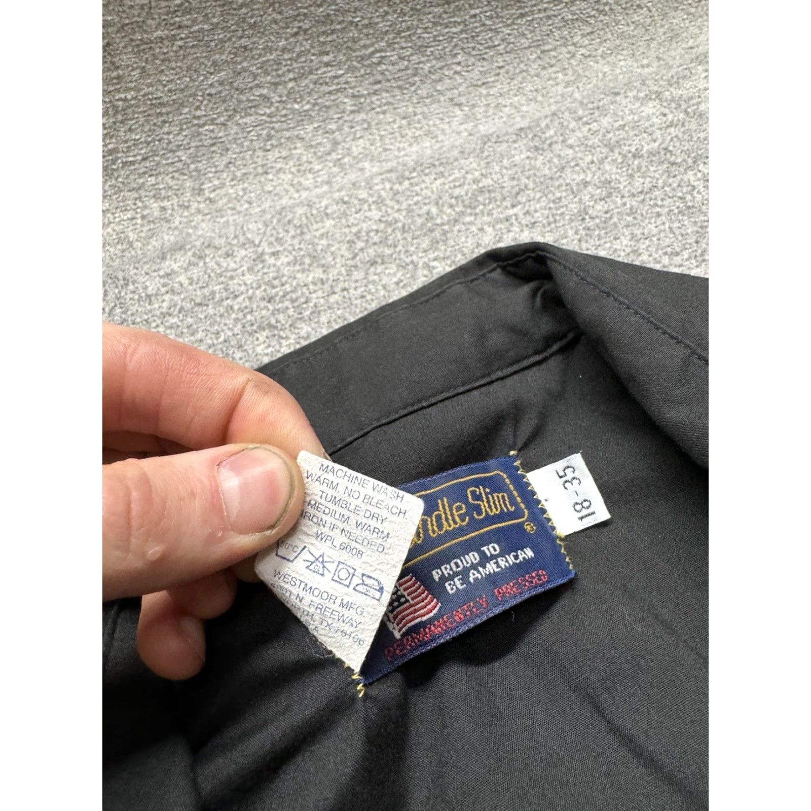 Vintage Roughstock Panhandle Slim Pearl Snap Shirt Mens 18-35 Western Black Size US XXL / EU 58 / 5 - 5 Thumbnail