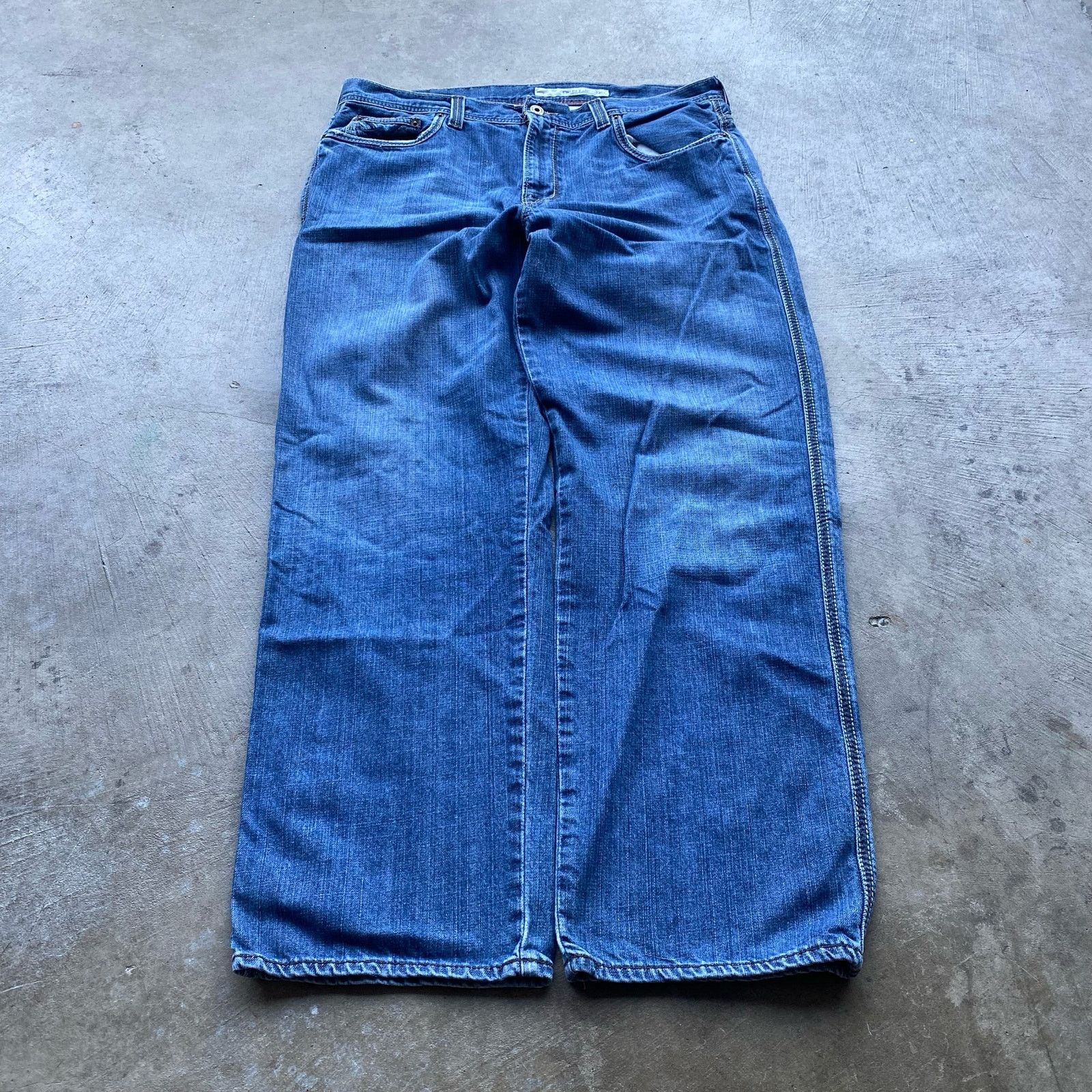 Vintage VINTAGE Y2K EMBROIDERED JEANS MEGA BAGGY JNCO-LIKE 36X30 Size US 36 / EU 52 - 6 Thumbnail
