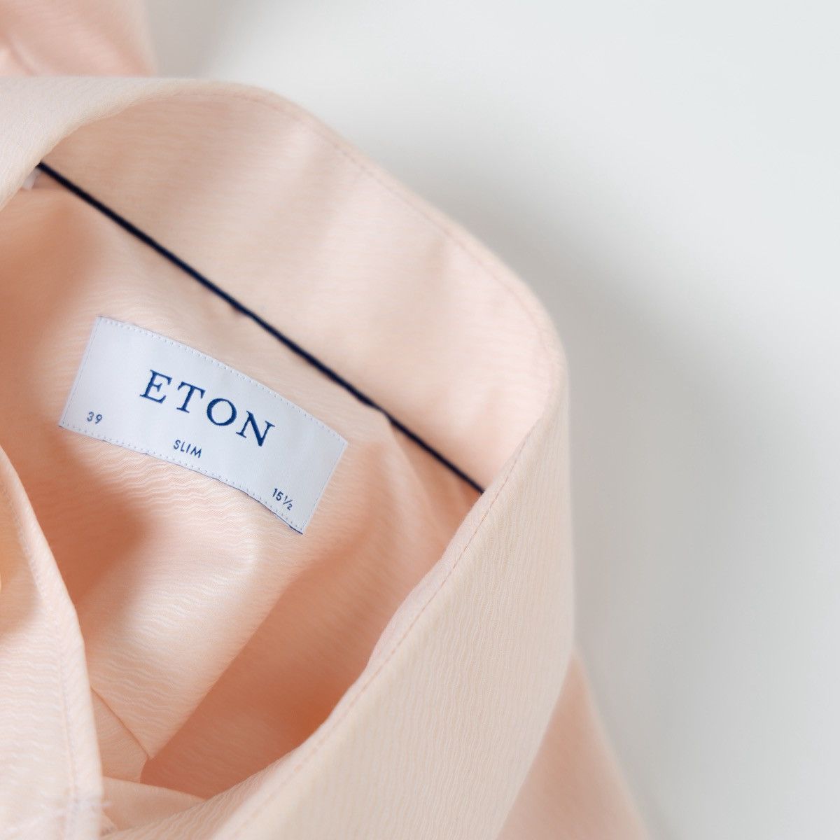 Eton Eton Men Light Pink Button Up Dress Shirt Long Sleeve Formal Size US M / EU 48-50 / 2 - 5 Thumbnail