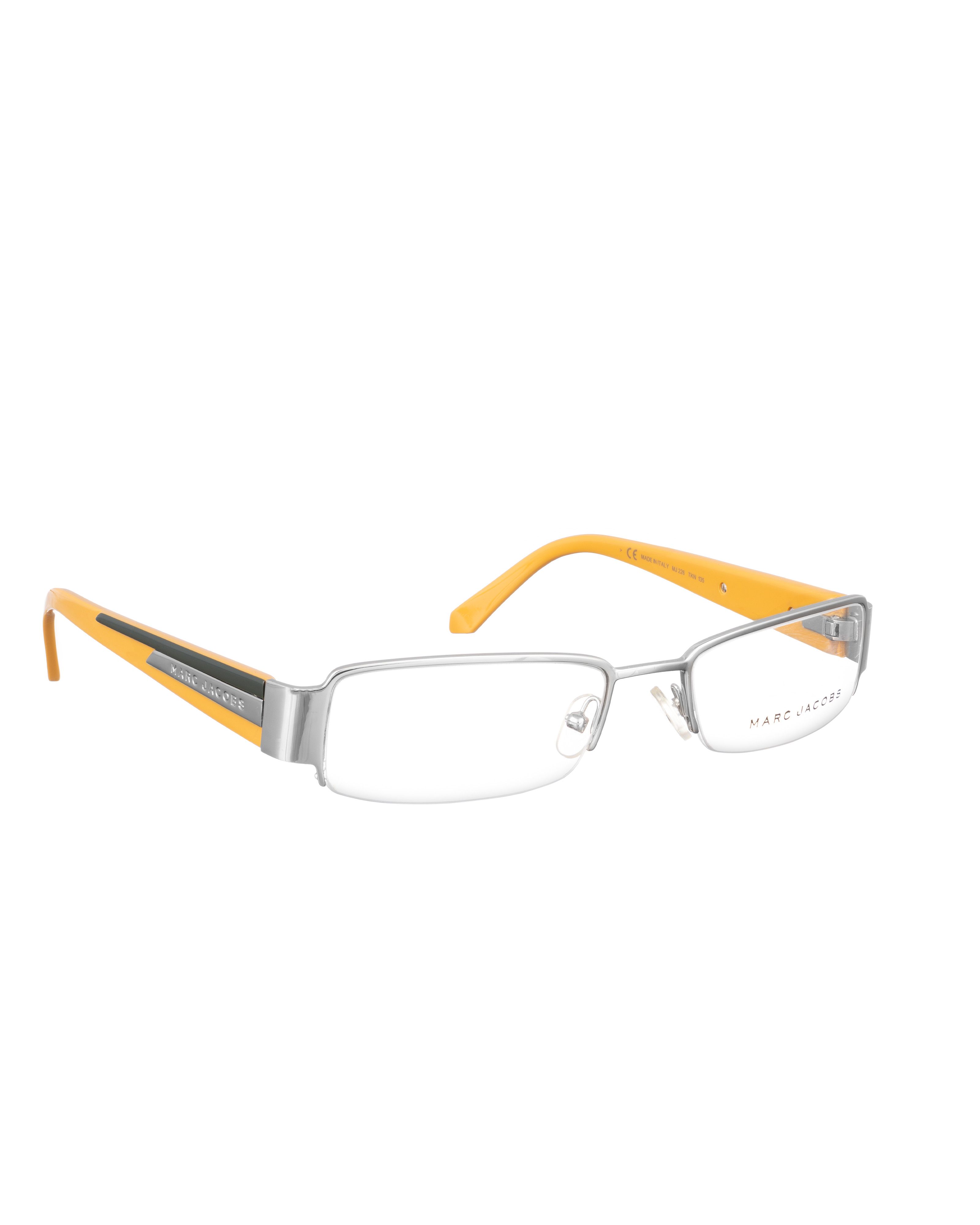 Marc Jacobs Marc Jacobs 00s Half Rim Golden Yellow Glasses Size ONE SIZE - 2 Thumbnail