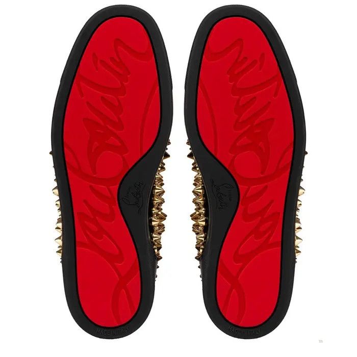 Christian Louboutin o1s1wg110924 Louis Spikes 2022 Sneakers in Black Size US 11 / EU 44 - 2 Thumbnail