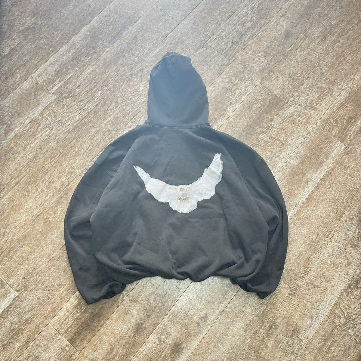 image of Yeezy Gap Balenciaga Dove Hoodie in Black, Men's (Size XS)