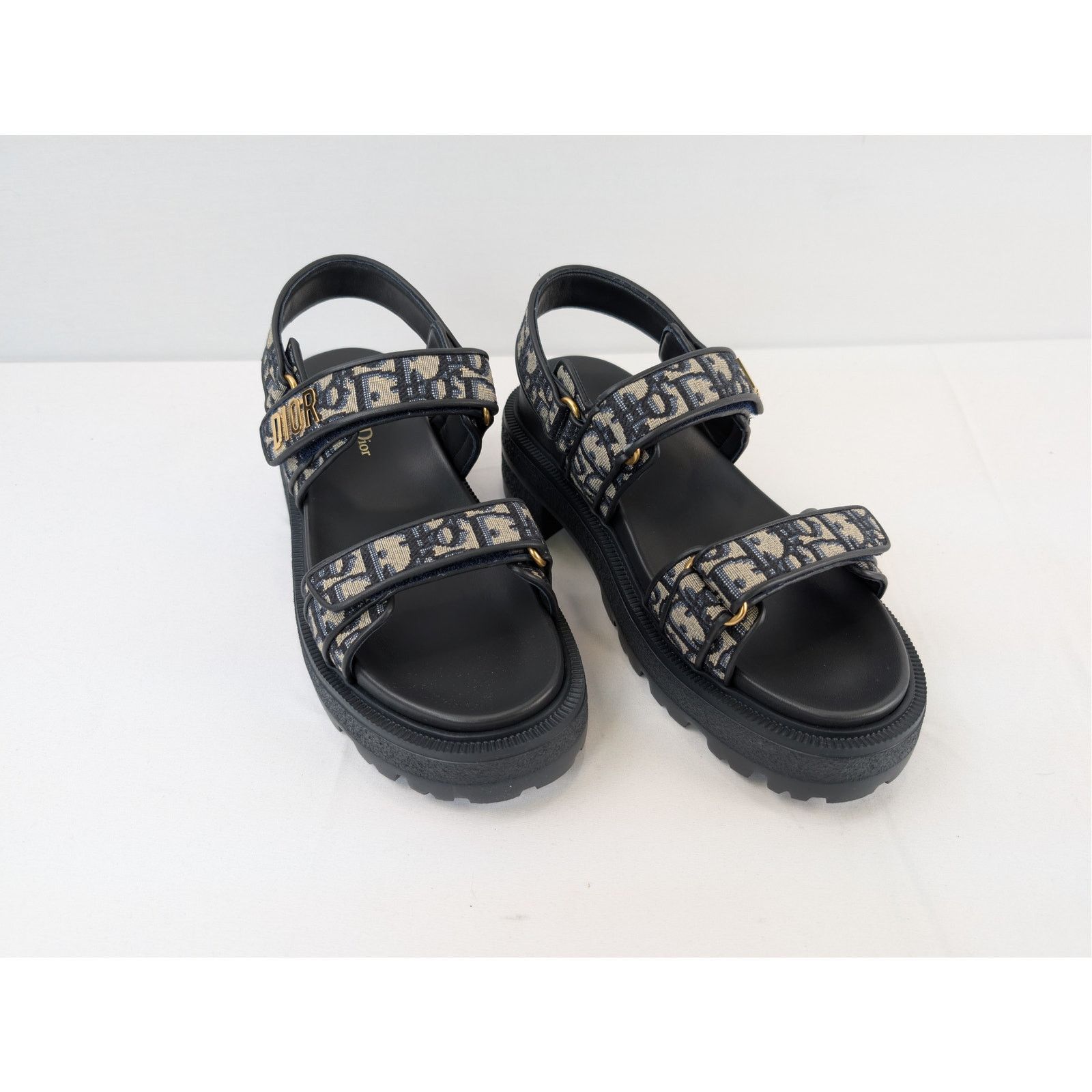 Dior o1rshd1 Oblique Fabric canvas Dioract platform sandal black Size US 8 / IT 38 - 6 Thumbnail