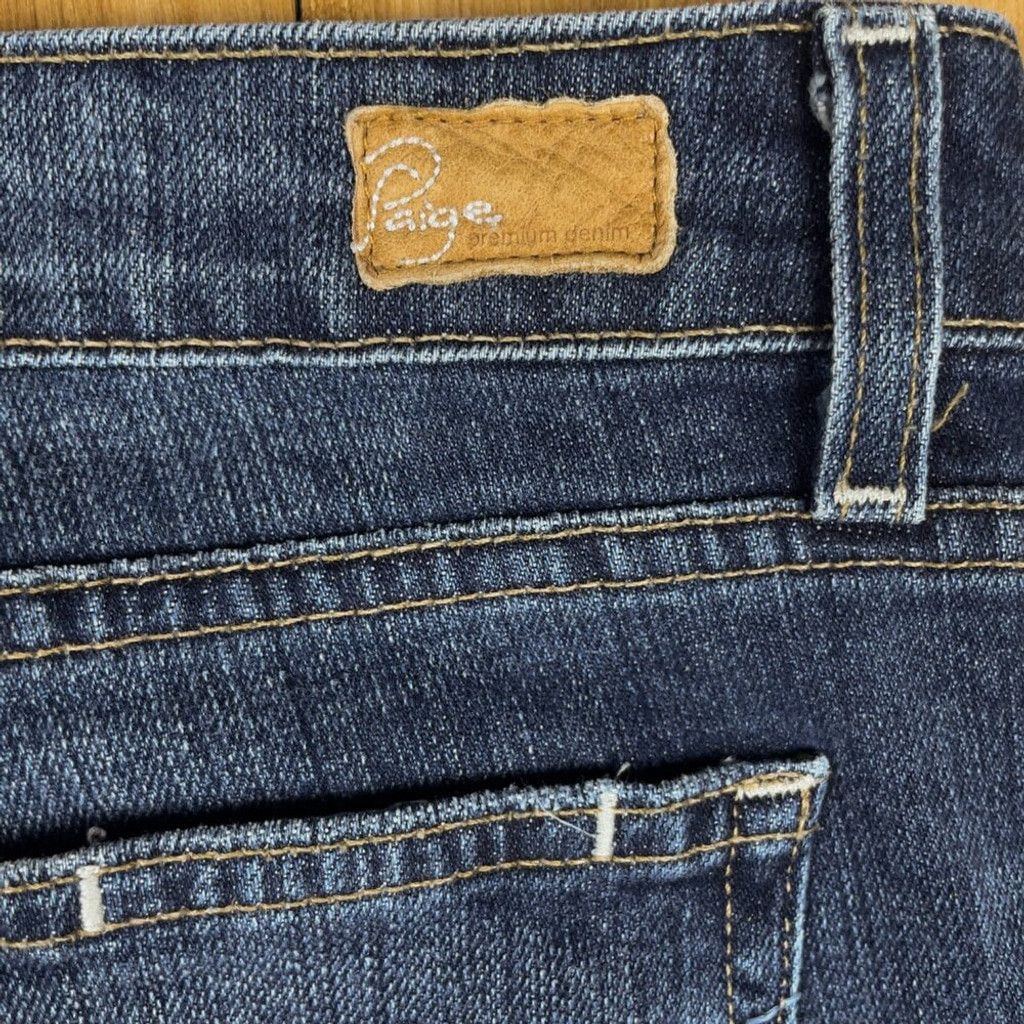 Paige PAIGE Denim Heights Y2K Jeans Straight Leg Medium wash sz 31 Size 31" - 5 Thumbnail