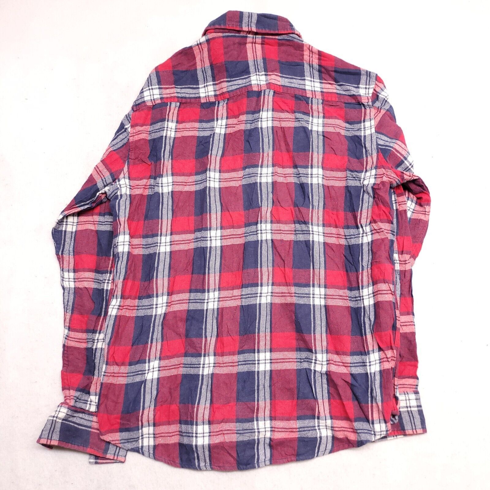 Retrofit Retrofit Madras Flannel Shirt Mens Size Large L Red Blue Size US L / EU 52-54 / 3 - 9 Thumbnail