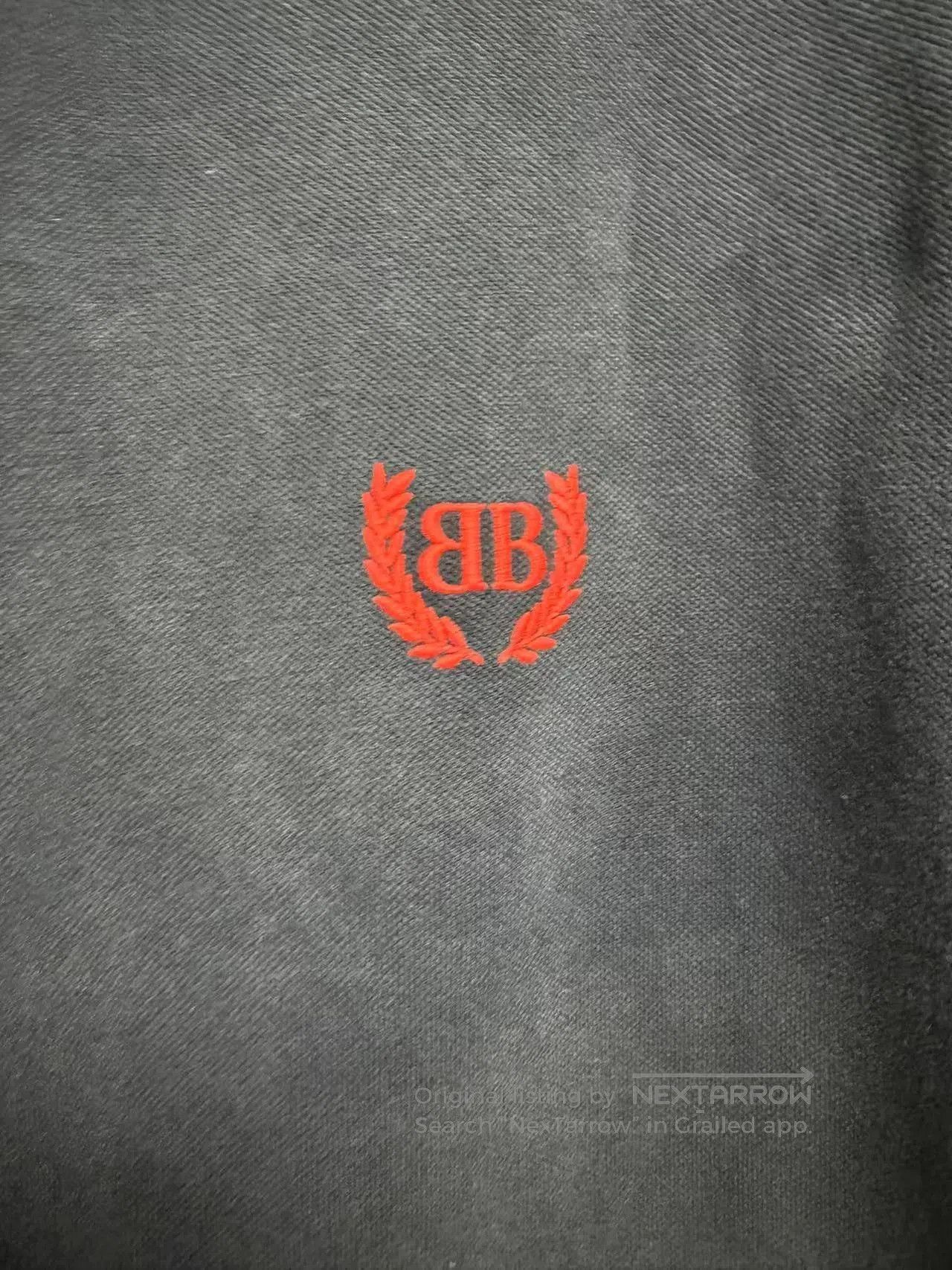 Balenciaga Balenciaga Black Wheat Embroidery Polo. Size US M / EU 48-50 / 2 - 3 Thumbnail