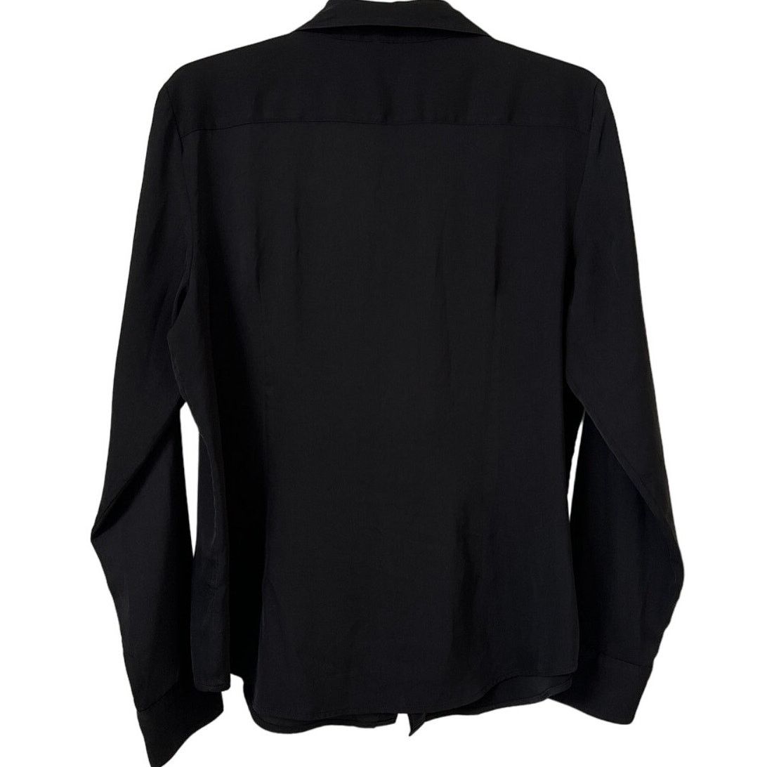 Lauren Ralph Lauren Lauren Ralph Lauren Large Black Silky Blouse Zipper Pocket Size L / US 10 / IT 46 - 2 Thumbnail