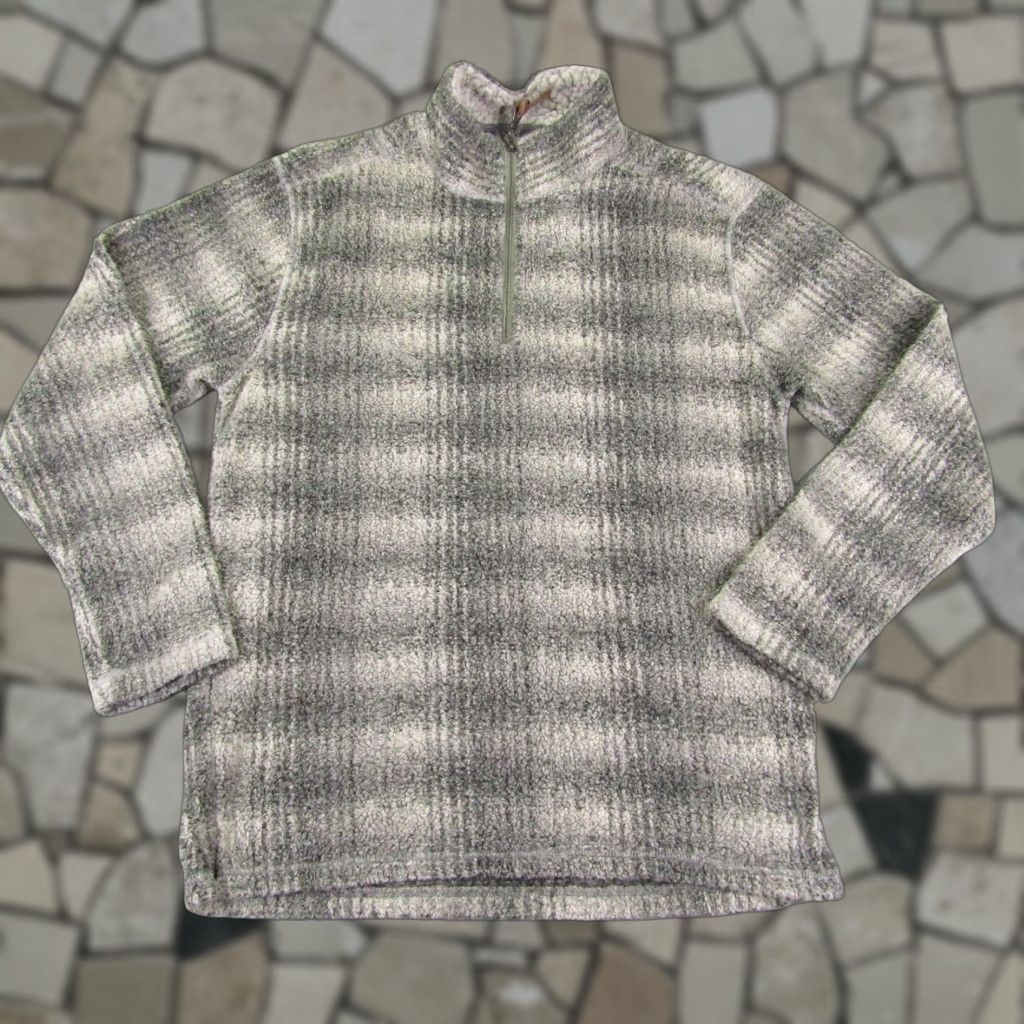 Vintage VINTAGE True Grit Sweater Womens M Gray Fleece Mock Neck 1/4 Zip Pullover Casual Outdoor Size M / US 6-8 / IT 42-44 - 1 Thumbnail