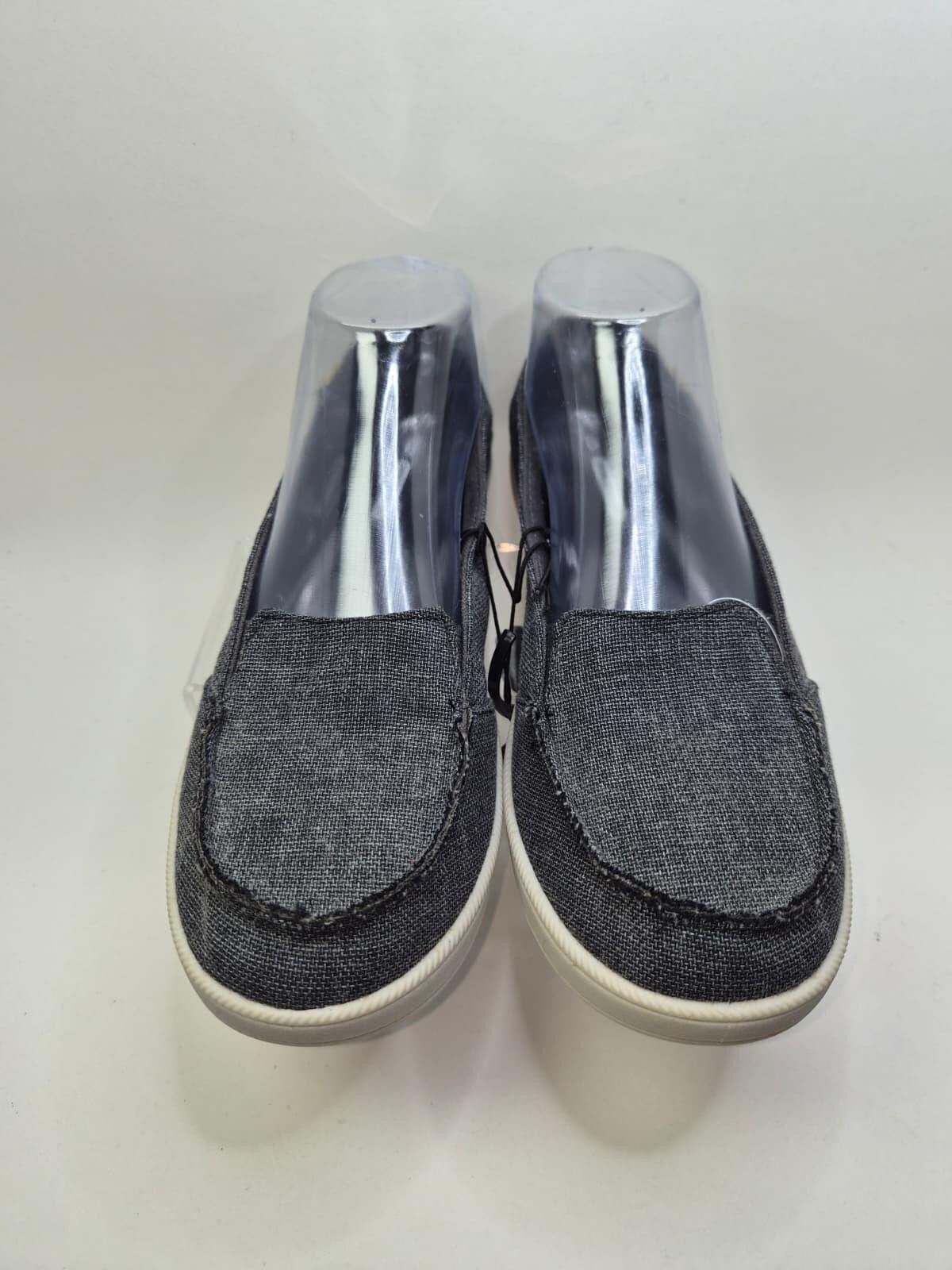 Other Time and True Women’s Size 8 Gray Canvas Slip-On Loafers NWT Size US 8 / IT 38 - 2 Thumbnail