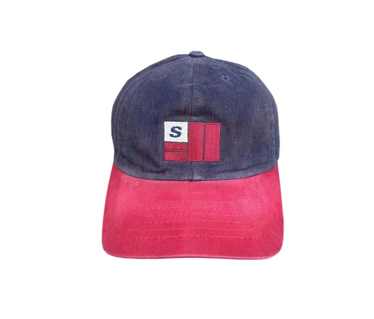 Stussy Vintage Stussy Two Toned Navy / Red Hat Size ONE SIZE - 1 Thumbnail
