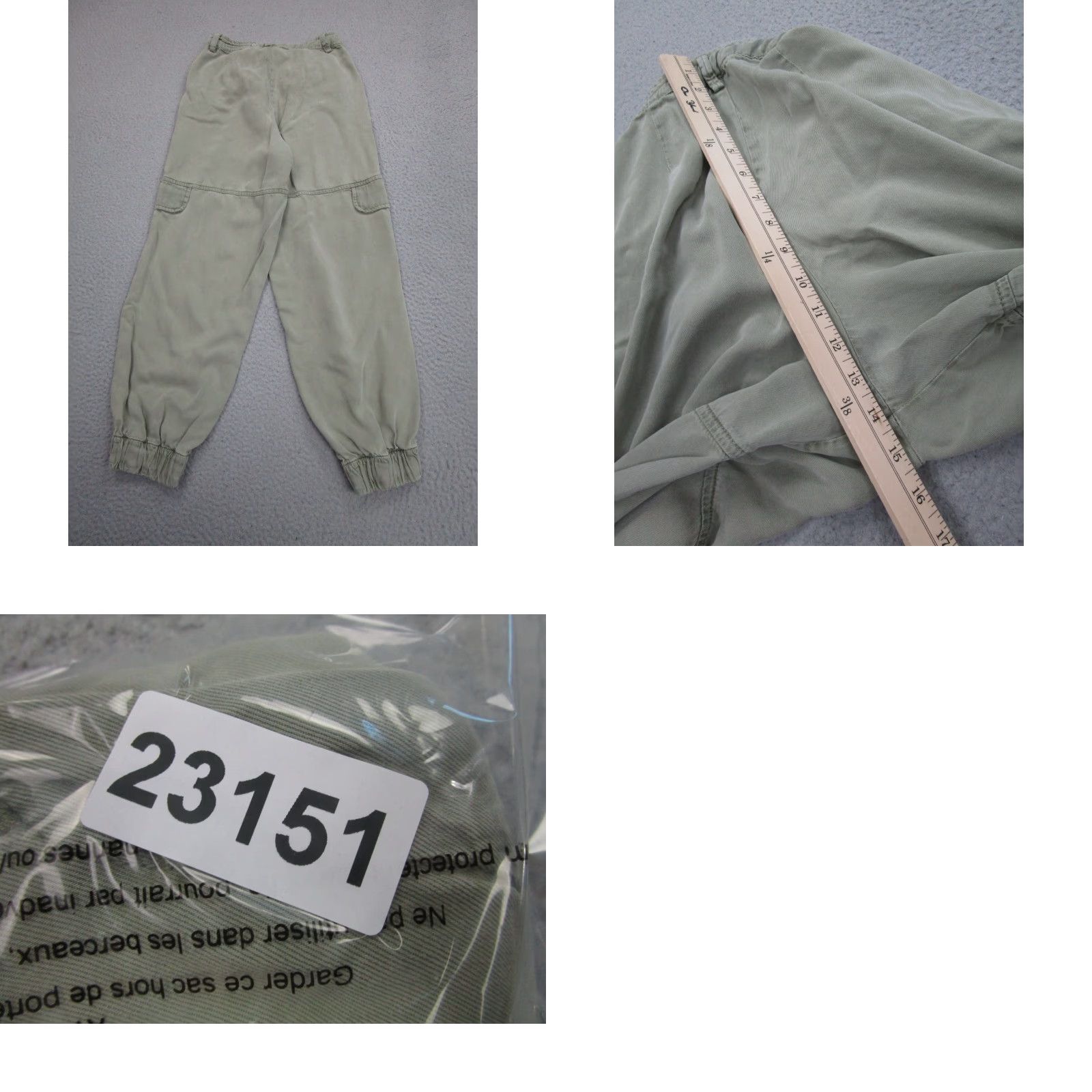 Allsaints ALLSAINTS Joggers Womens 2 Army Green Cargo Lira Trousers Military Pants Boho Tightening? Size 26" / US 2 / IT 38 - 9 Thumbnail