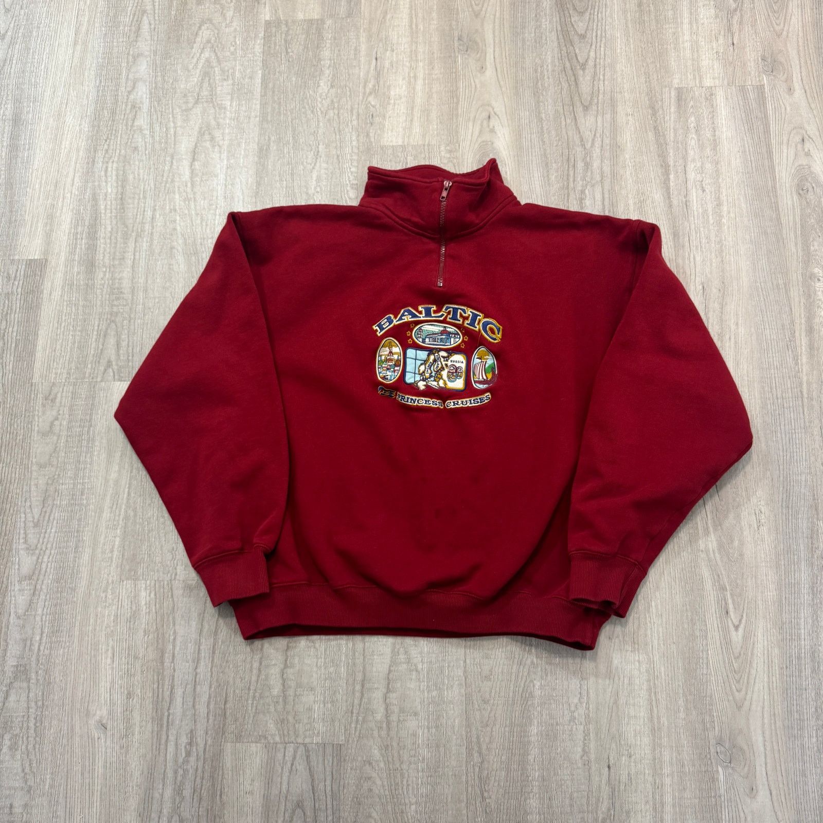 Vintage Vintage Baltic Princess Cruises Sweatshirt Adult XL Red Size US XL / EU 56 / 4 - 1 Thumbnail