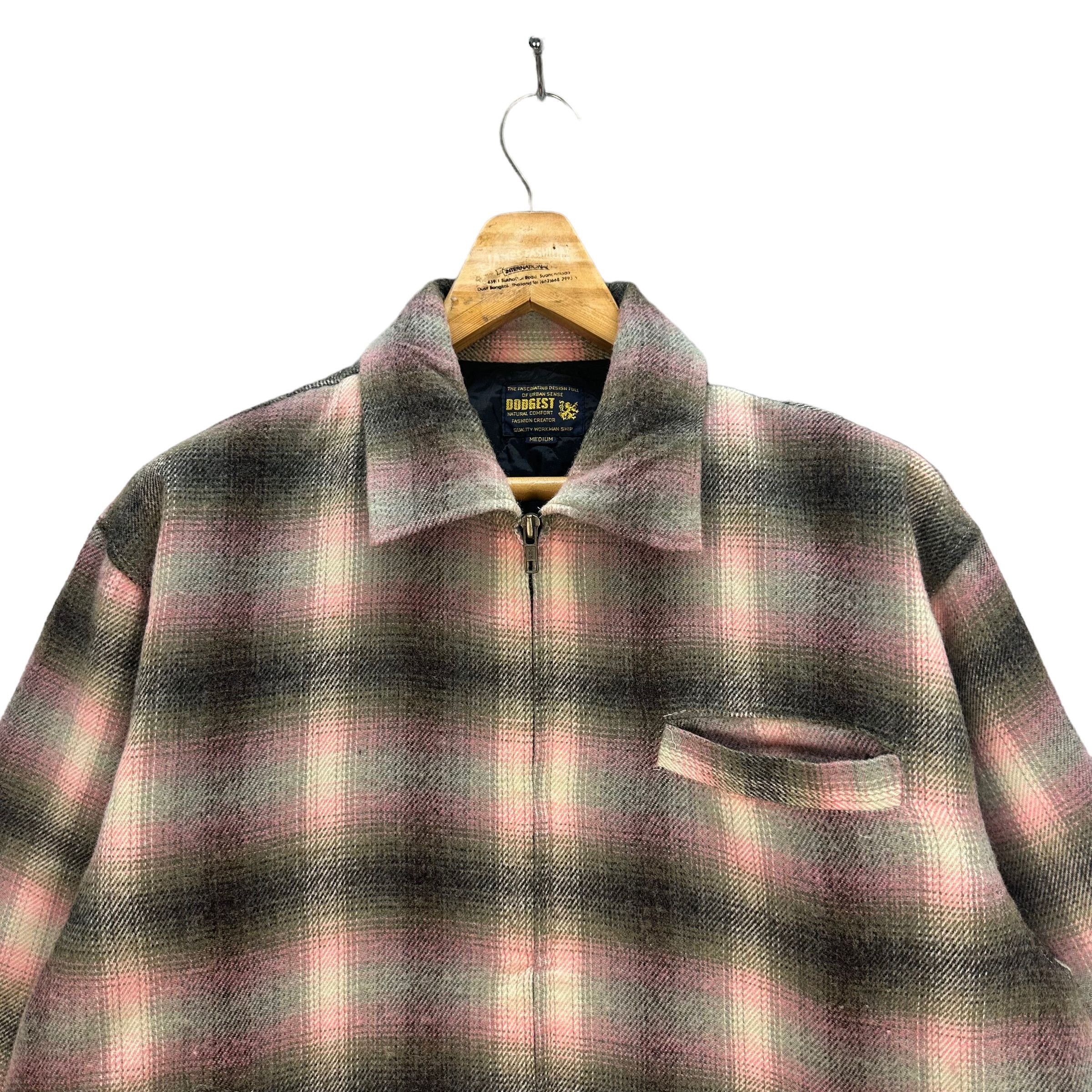 Vintage 90's DODGEST WORKMAN SHIP TARTAN FLANNEL JACKET #7875-187 Size US M / EU 48-50 / 2 - 2 Thumbnail