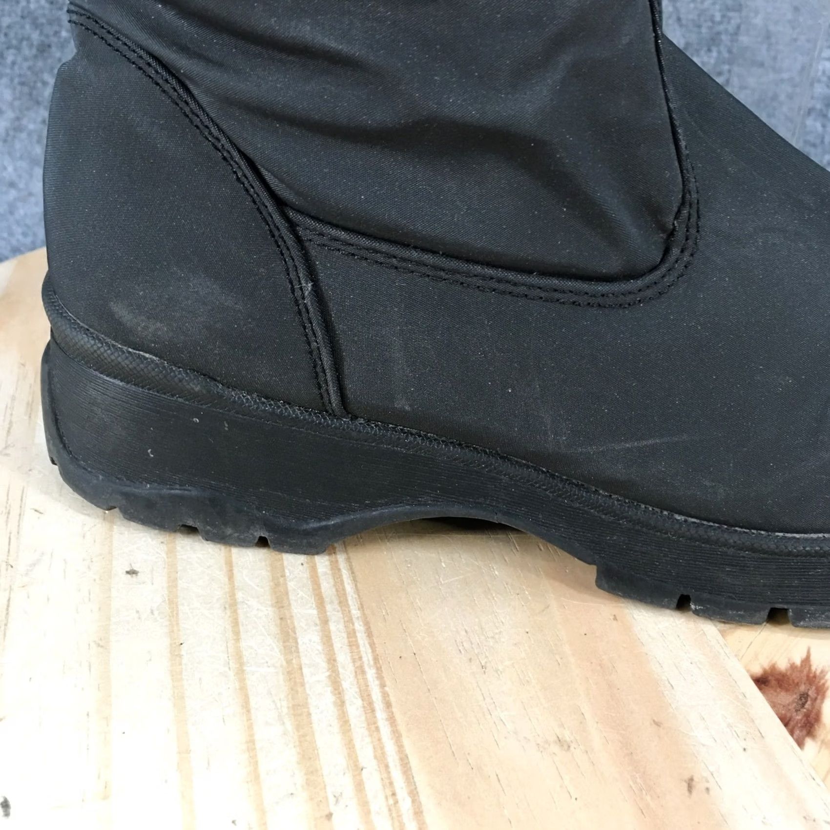 Basic Editions Basic Editions Snow Boots Women's 8 Wide Side Zip Quilted Comfort Mid-Calf Black Boots Size US 8 / IT 38 - 4 Thumbnail
