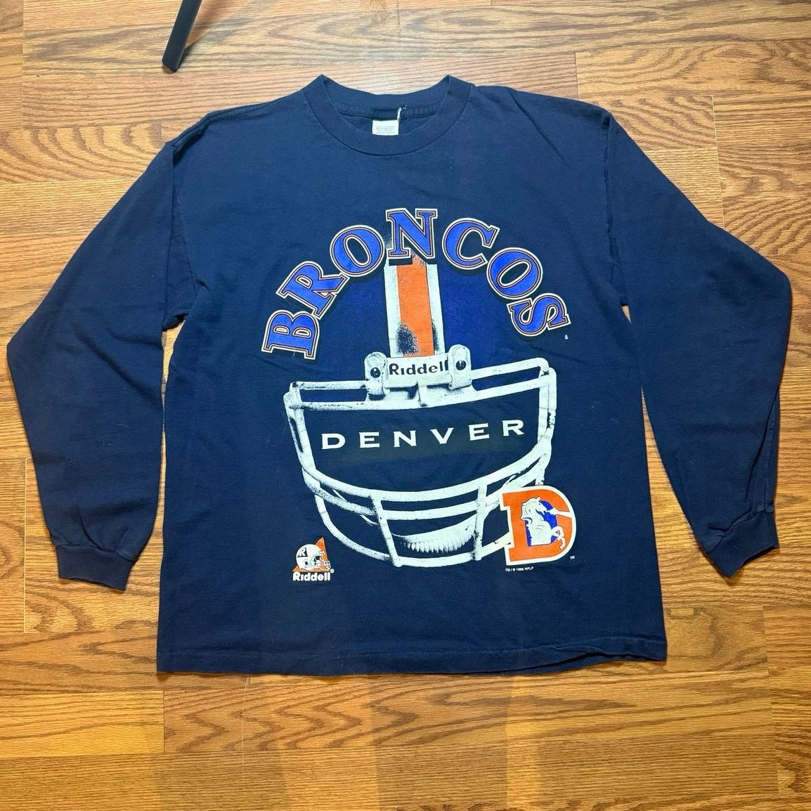 Riddell 1996 Denver Broncos Riddell Helmet LS size Large Size US L / EU 52-54 / 3 - 1 Thumbnail
