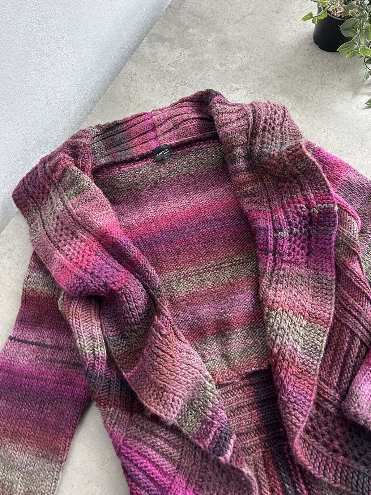 Vintage Beautiful Knit Wool Cardigan Y2K Vintage Size M / US 6-8 / IT 42-44 - 7 Thumbnail