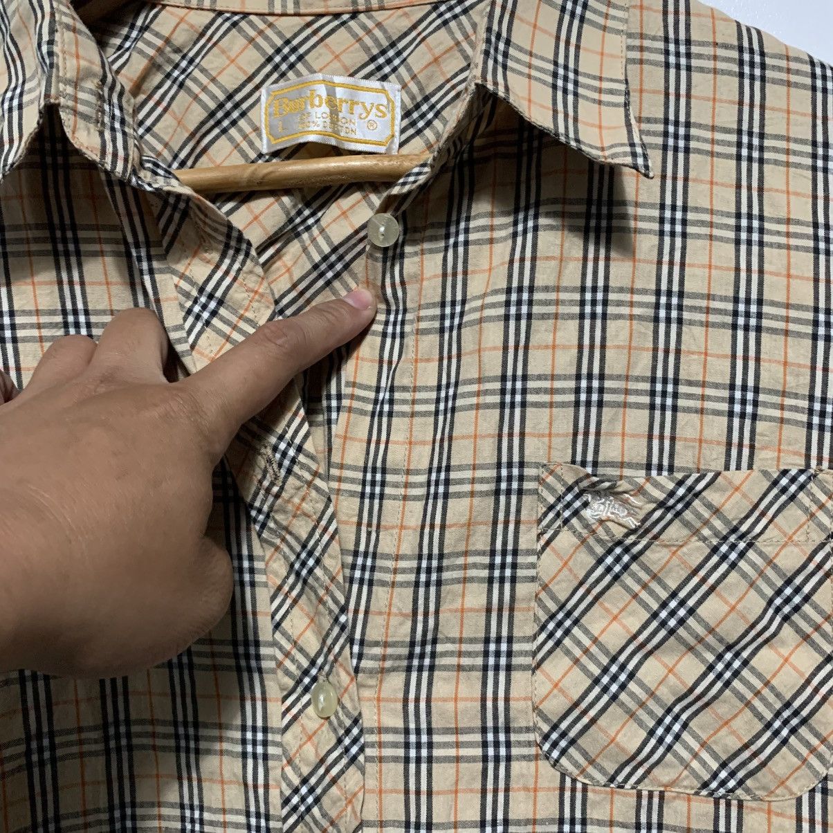Burberry Vintage Burberry Plaid Buttons Size L / US 10 / IT 46 - 4 Thumbnail