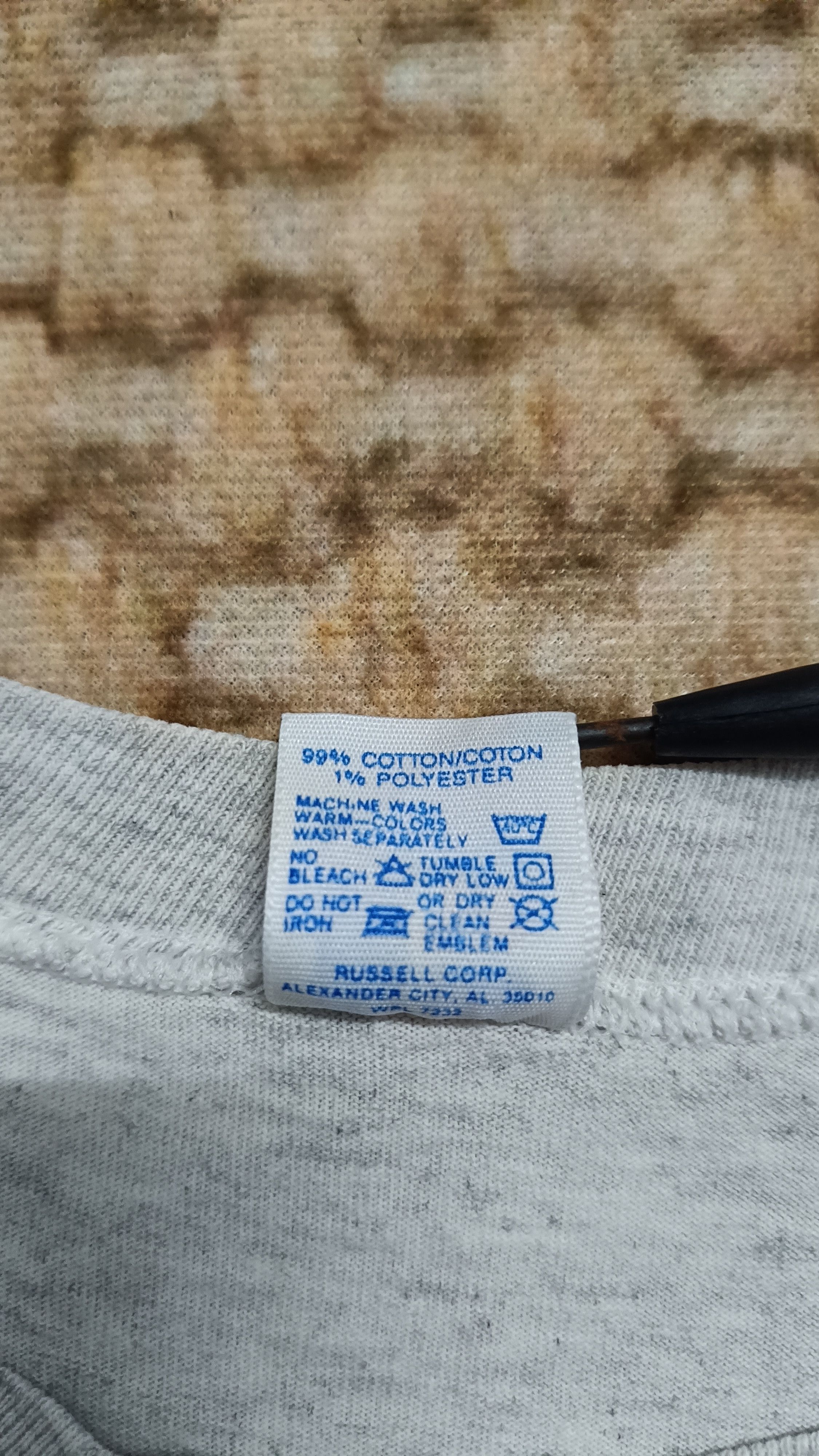 Russell Athletic 🔥🔥Rare Vintage 90s Russell Athletic Gray Tee Size US L / EU 52-54 / 3 - 3 Thumbnail