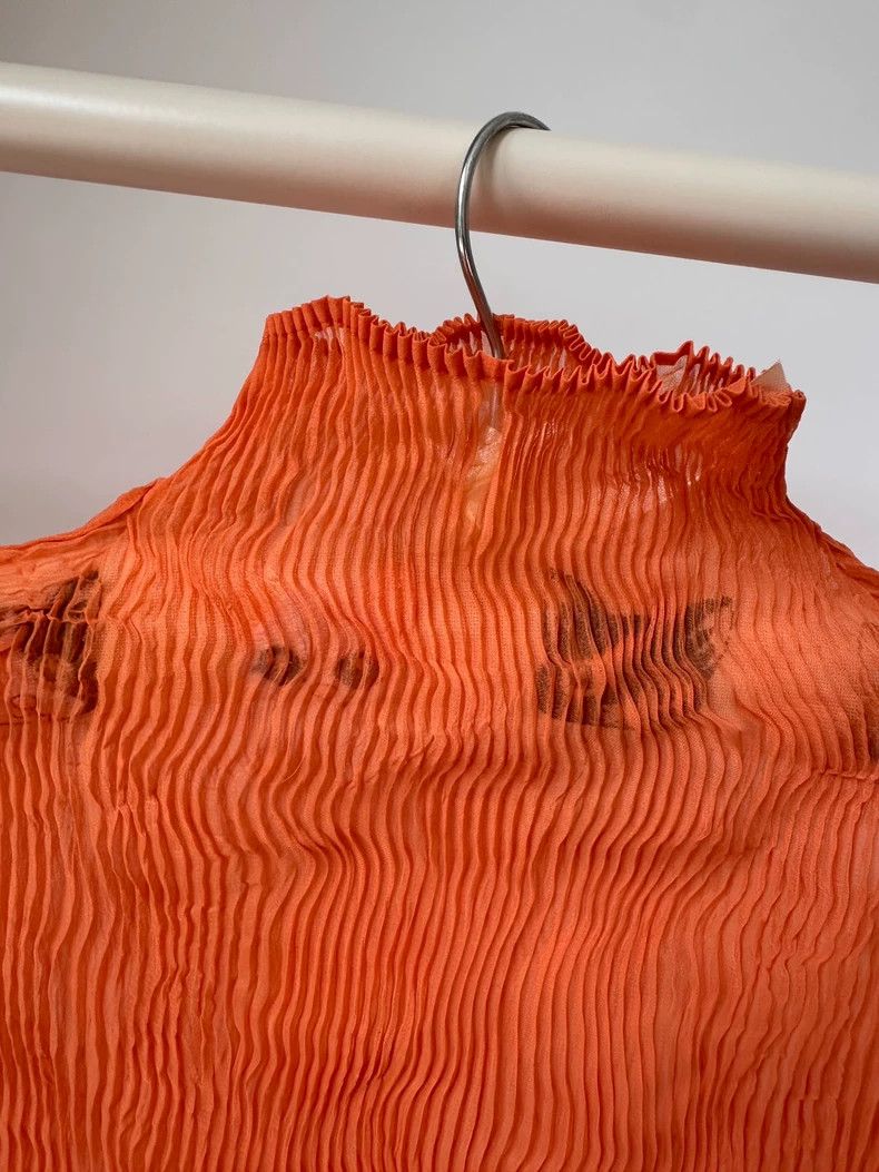 Issey Miyake Issey Miyake size:2 Orange main line willow long-sleeved s Size XS / US 0-2 / IT 36-38 - 3 Thumbnail