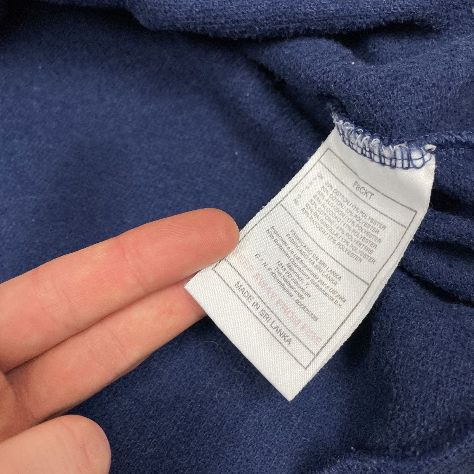 Nike × Vintage Nike Women's Blue Swoosh Pullover Sweatshirt Large (12-14) Size L / US 10 / IT 46 - 11 Thumbnail