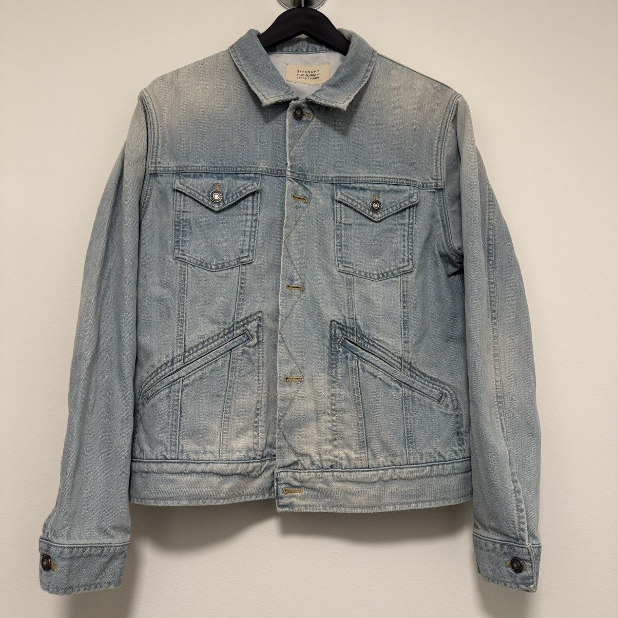 Givenchy Givenchy Denim Trucker Jacket Blue Sz XL Size US XL / EU 56 / 4 - 1 Thumbnail