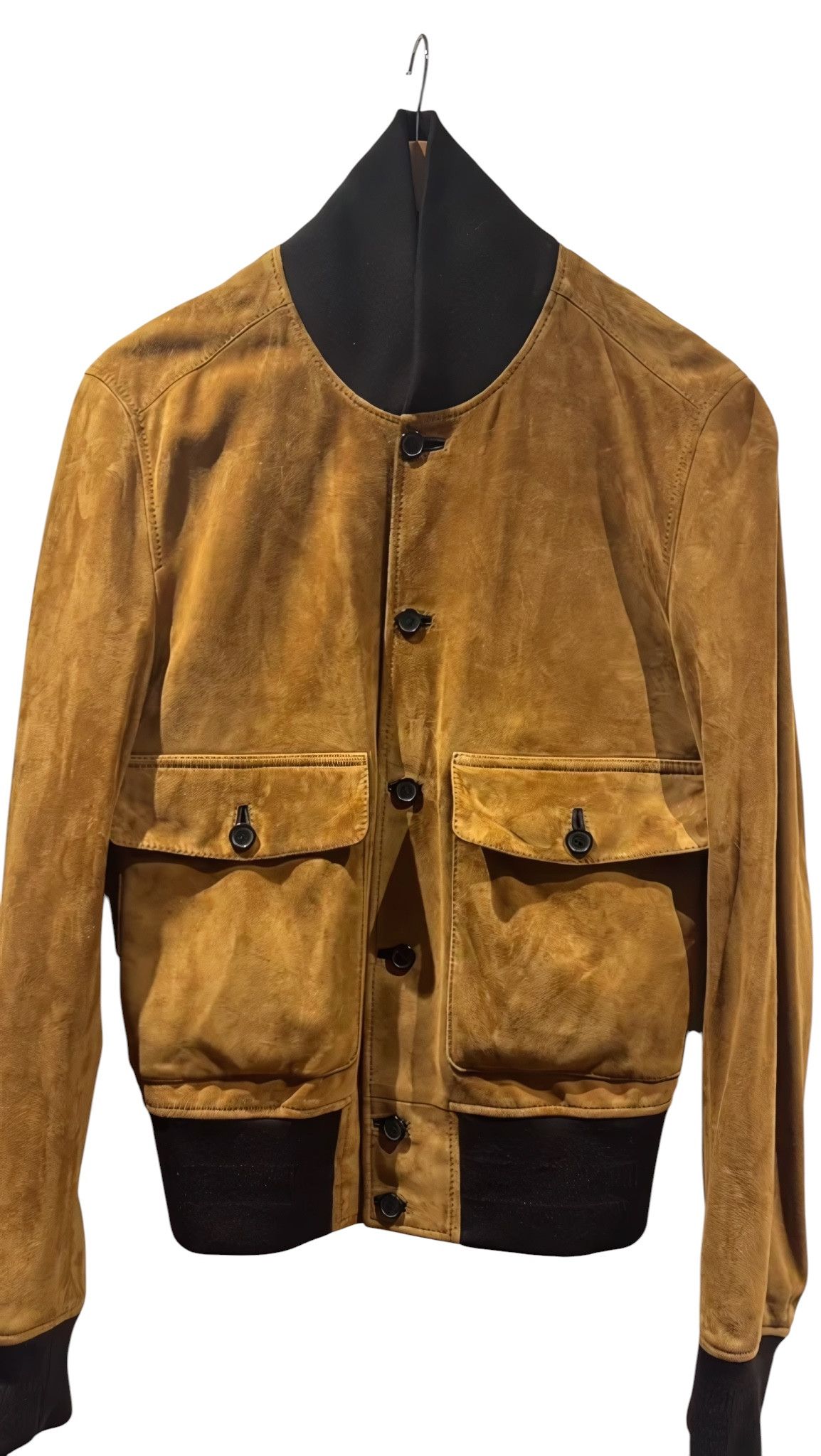 Dolce & Gabbana LAMBSKIN SUEDE LEATHER BOMBER JACKET Size US M / EU 48-50 / 2 - 1 Thumbnail
