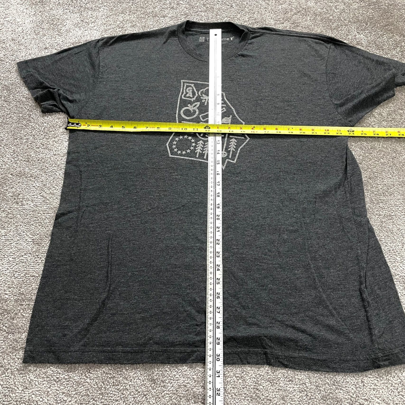 Vintage VINTAGE The Home T Shirt Mens 2XL Gray Knit Crew Neck Cotton Short Sleeve Classic Outdoor Men's Shirt Size US XXL / EU 58 / 5 - 5 Thumbnail