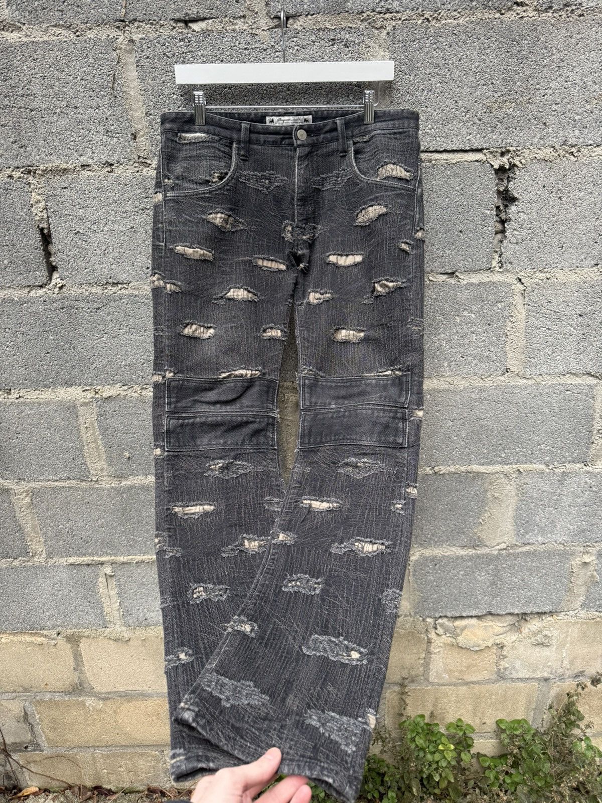 Sasquatchfabrix Sasquatchfabrix Boro Repair Stitch Denim Size US 30 / EU 46 - 3 Thumbnail