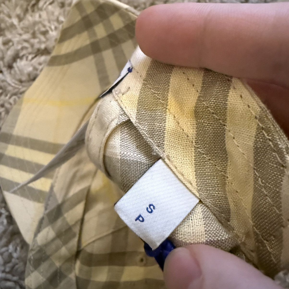 Burberry Burberry hat cap size S checked B logo baseball Size ONE SIZE - 6 Thumbnail