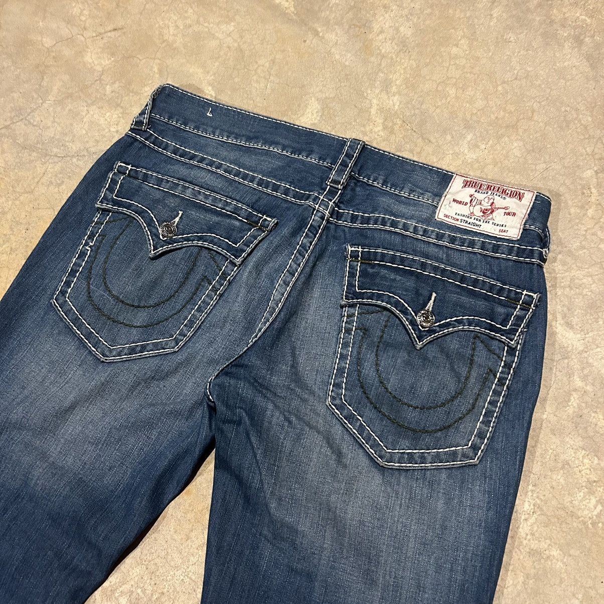 True Religion × Vintage Crazy Vintage Y2K True Religion Flap Pocket Baggy Jeans Size US 36 / EU 52 - 3 Thumbnail