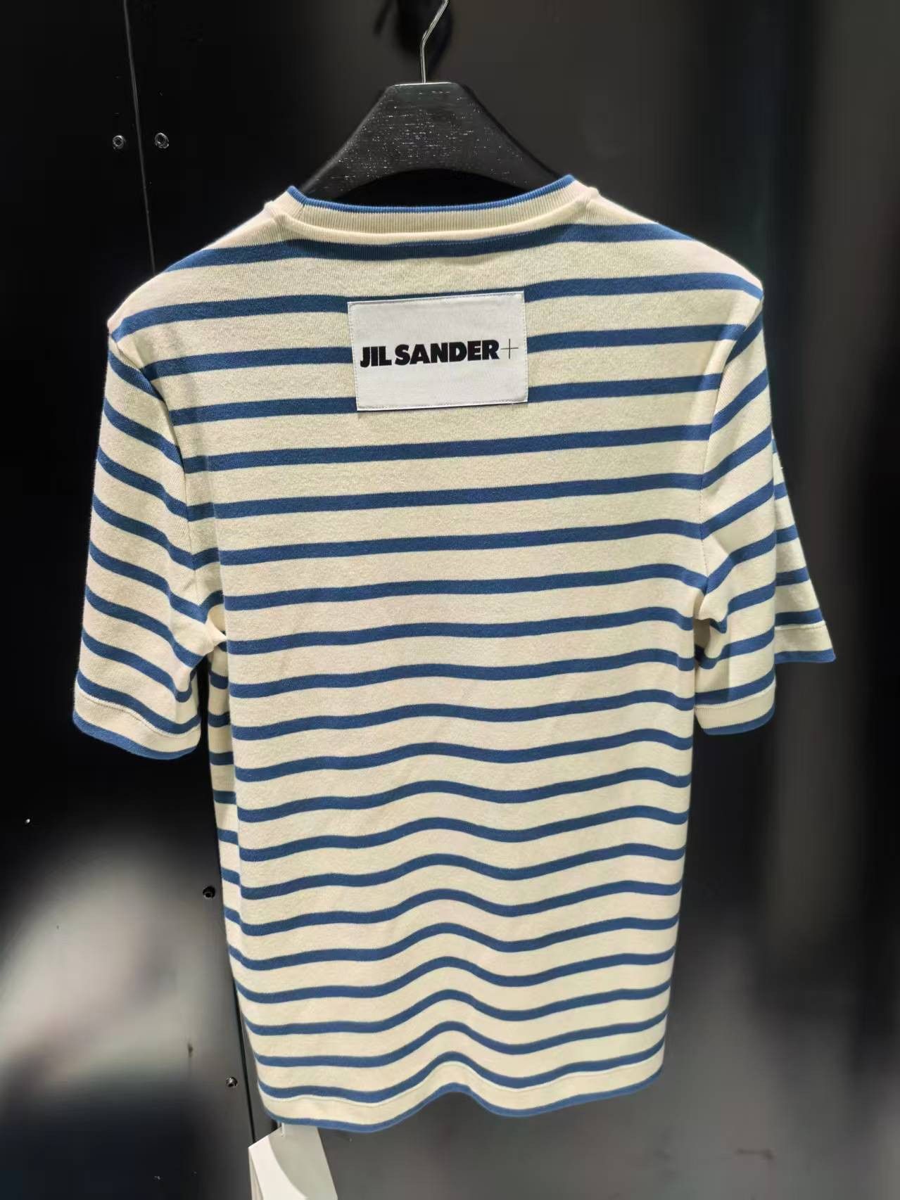 Jil Sander NWT Stripe T-Shirts - White/Blue, S,Jil Sander Size US S / EU 44-46 / 1 - 2 Thumbnail