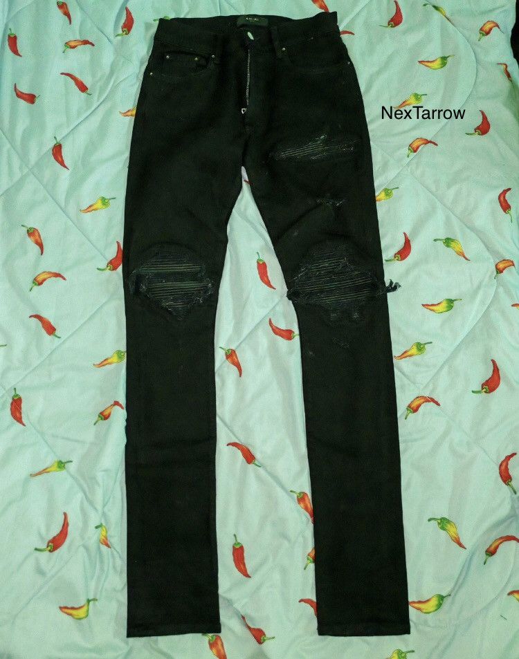 Amiri Amiri mx1 black patchwork jeans 2412-Nextarrow Size US 31 - 1 Thumbnail