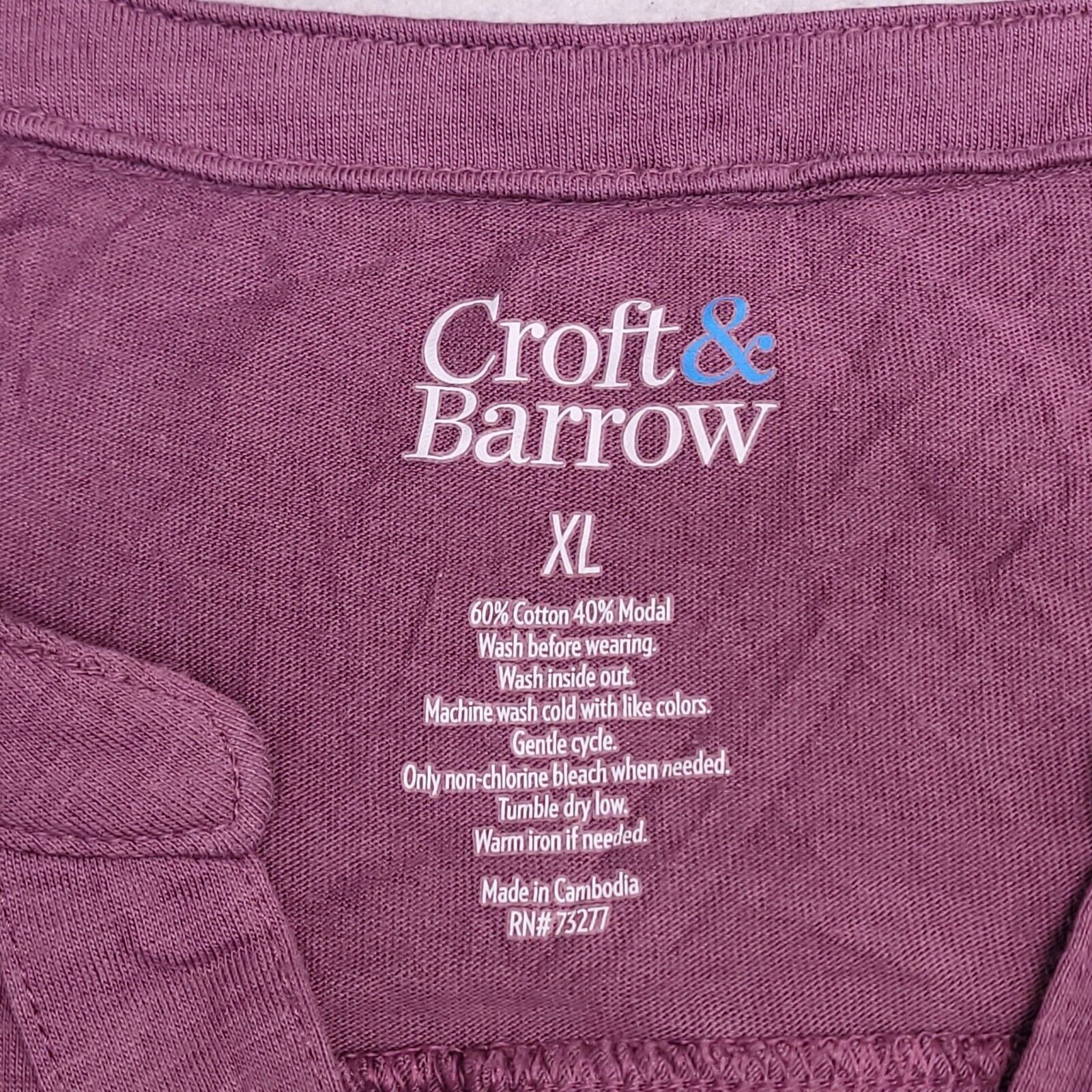 Croft & Barrow Croft & Barrow Casual Pullover Shirt Womens Size XL Pink Size XL / US 12-14 / IT 48-50 - 3 Thumbnail
