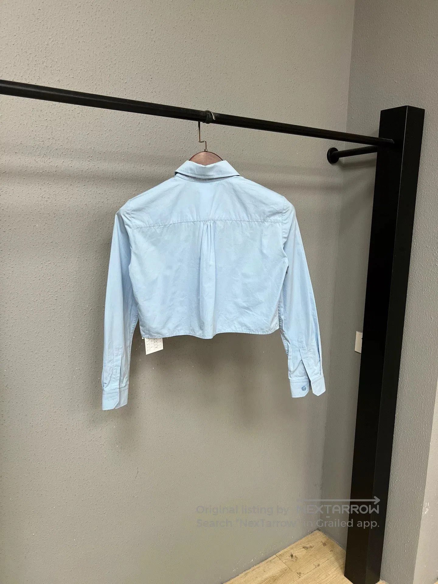 Gucci new gucci logo shirt in light blue. Size M / US 6-8 / IT 42-44 - 2 Thumbnail