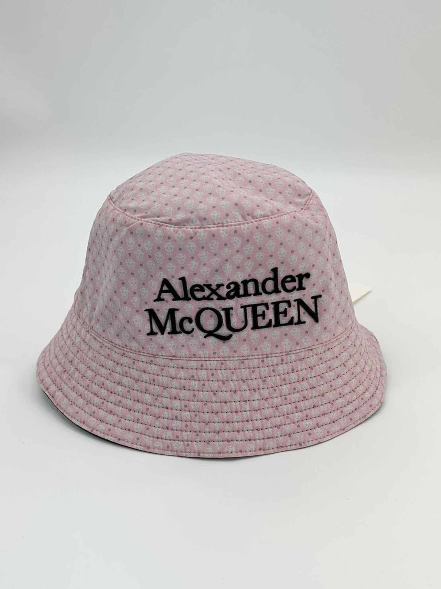 Alexander McQueen Logo Embroidered Reversible Bucket Hat