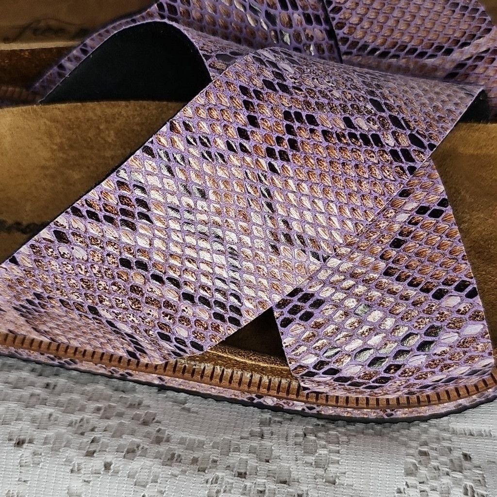 Free People NWOT Free People Sidelines Viola Faux Snakeskin Sandals 8.5 Size US 8.5 / IT 38.5 - 3 Thumbnail