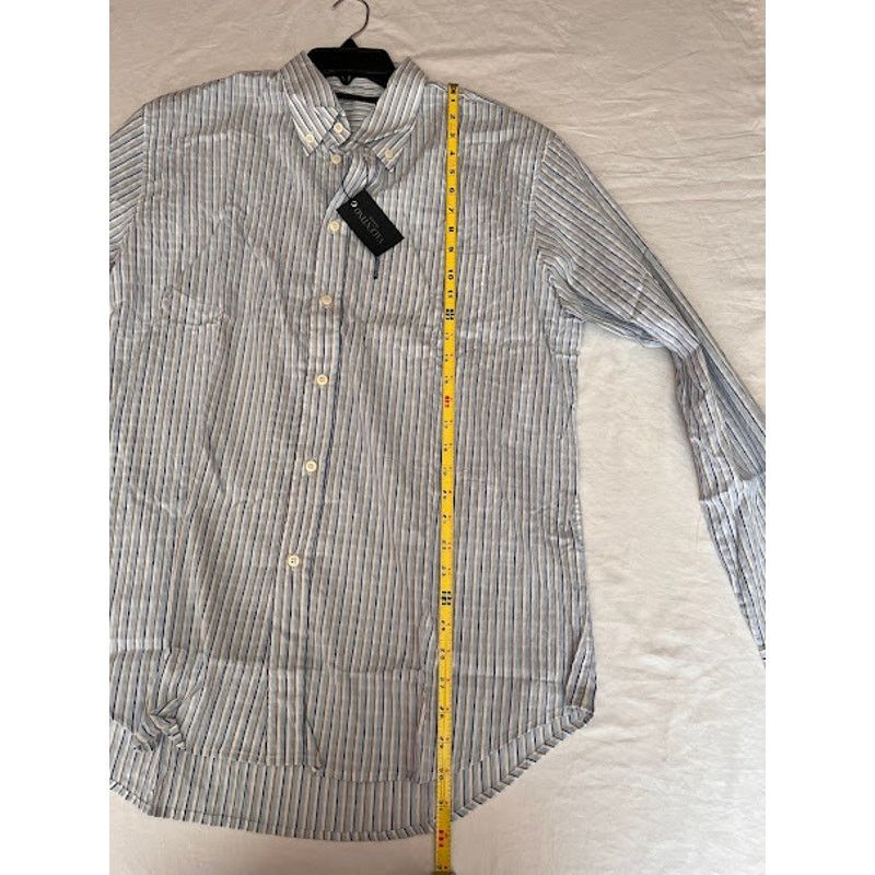 Valentino Vintage 80s New Valentino Jeans Shirt Stripe Seersucker Size US XL / EU 56 / 4 - 10 Thumbnail