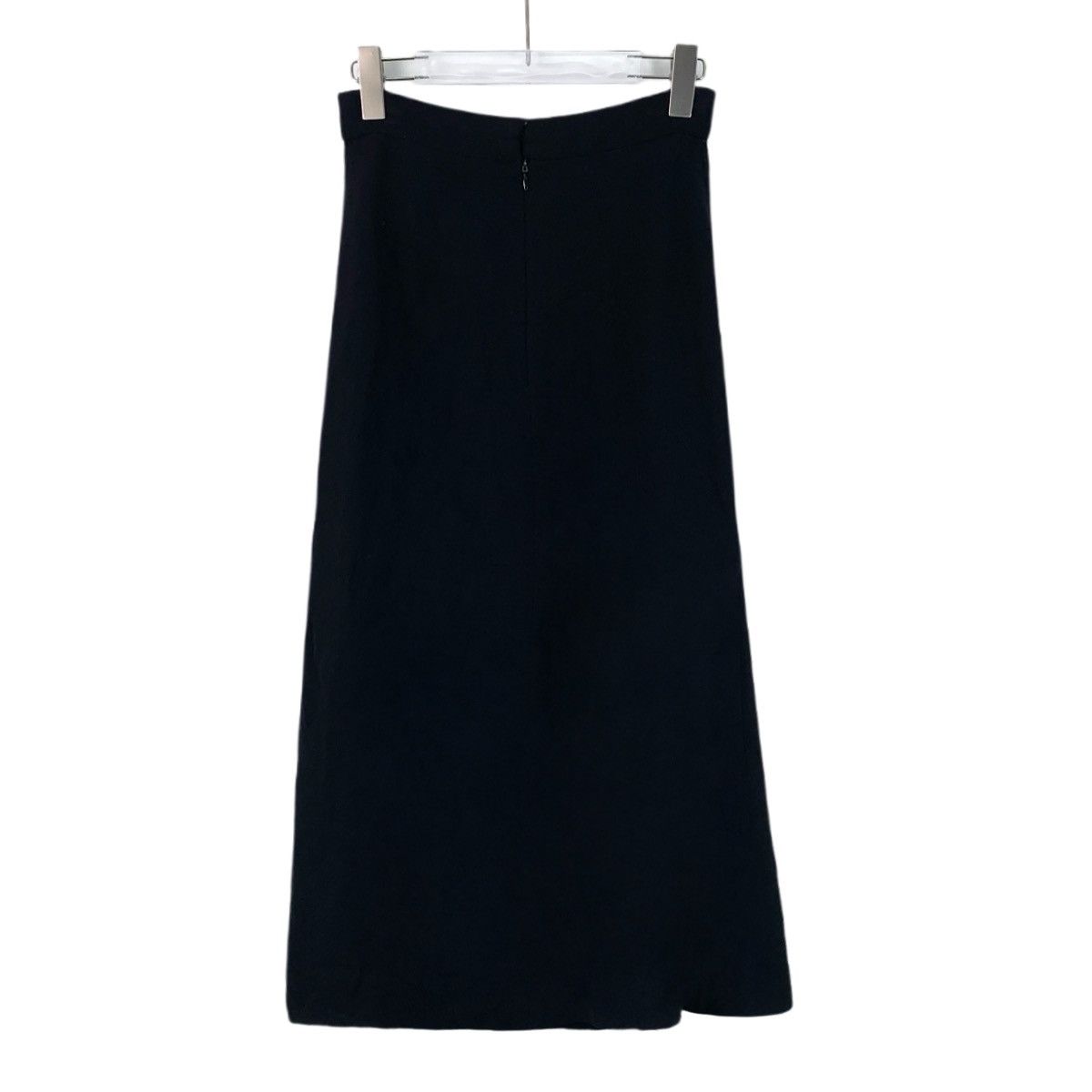Chanel Chanel Black Logo Silk Straight Long Dress Size 26" / US 2 / IT 38 - 2 Thumbnail