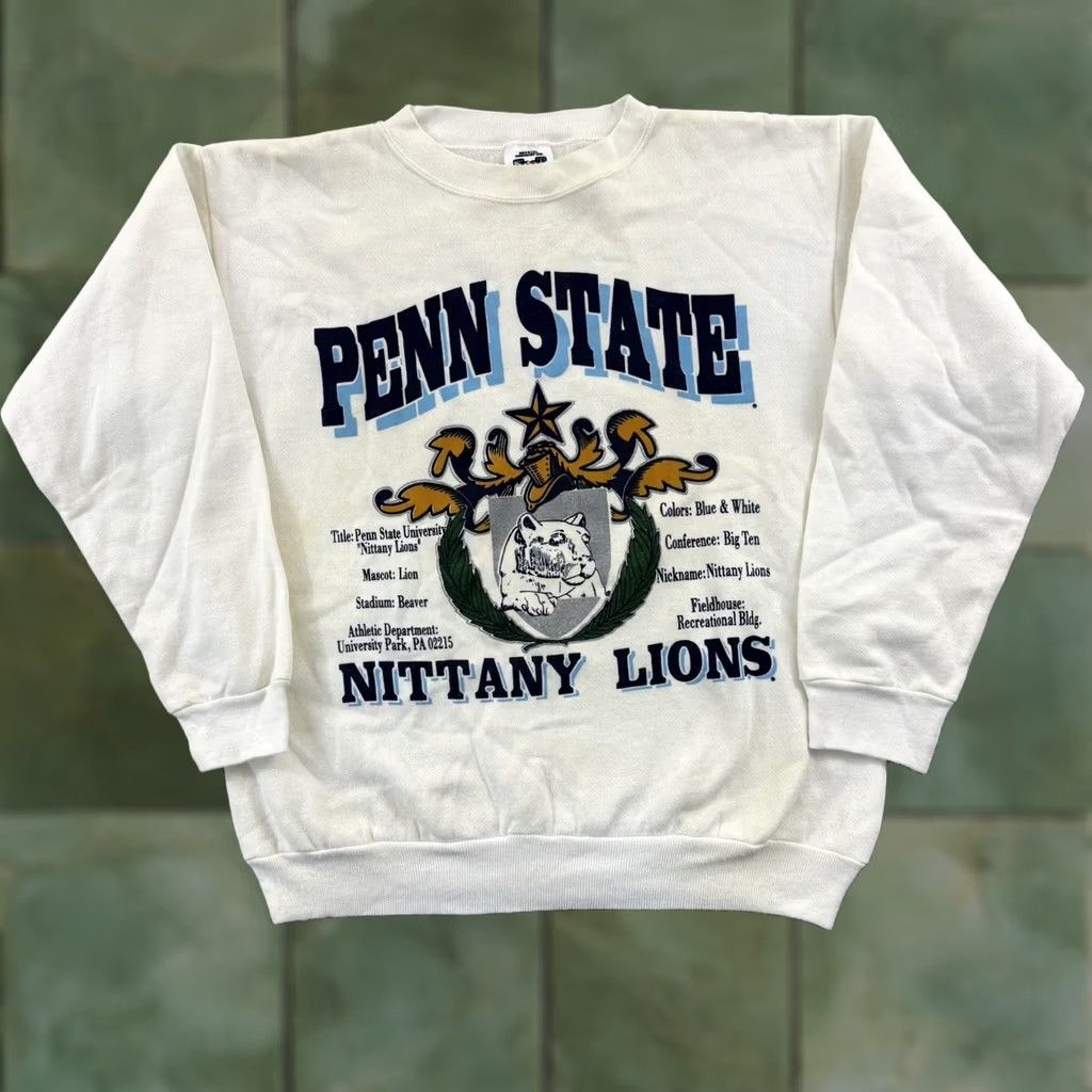 Penn VINTAGE Penn State Nittany Lions Sweatshirt Men’s Large 80s Football Sport USA Size US L / EU 52-54 / 3 - 1 Thumbnail