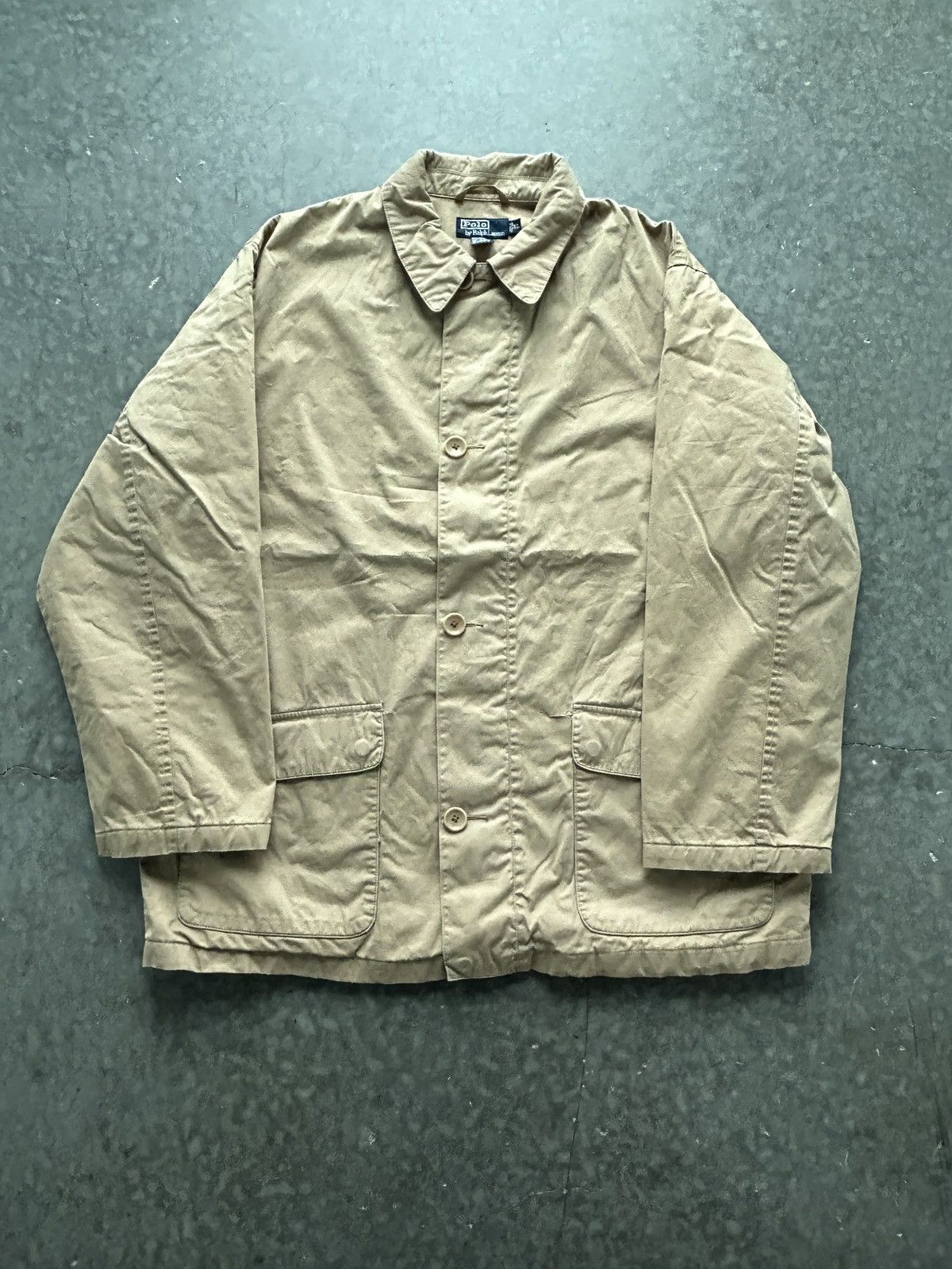 Polo Ralph Lauren Vintage 90s Polo Ralph Lauren Waxed Cotton Jacket Size US XL / EU 56 / 4 - 1 Thumbnail