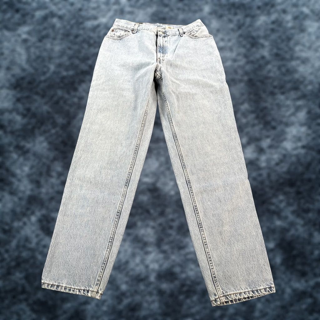 Levi's VINTAGE Levi’s 550 Jeans Mens 32x31 Relaxed Fit Gray Ivory Denim 90s Wide-Leg Y2K Skater Mens Size US 32 / EU 48 - 1 Thumbnail